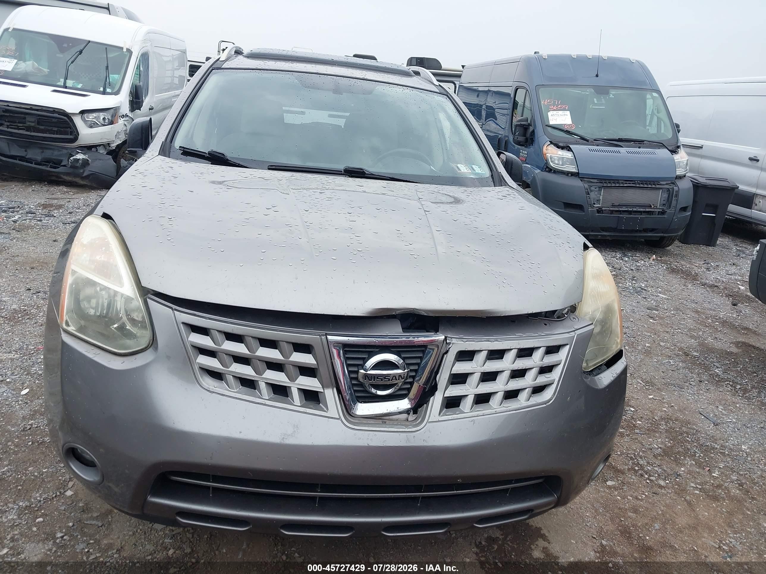 2008 Nissan Rogue Sl Gray vin: JN8AS58V88W142508