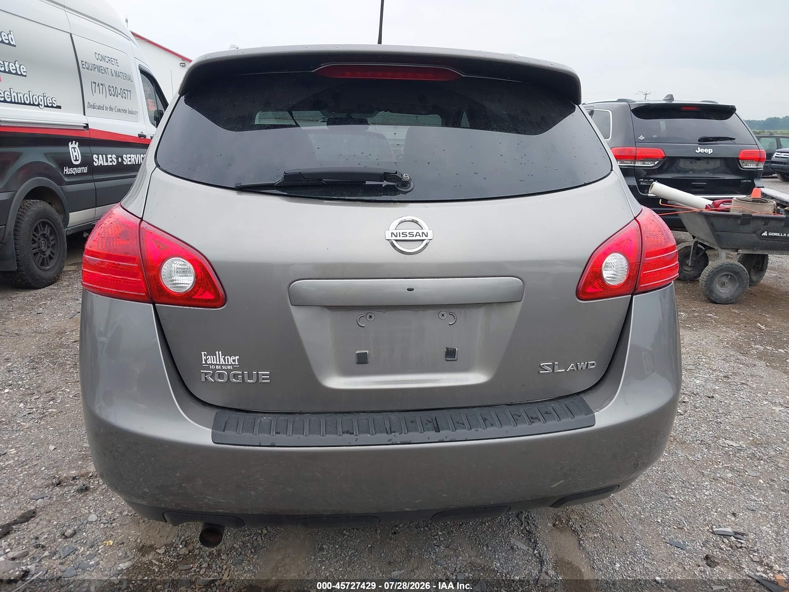 2008 Nissan Rogue Sl Gray vin: JN8AS58V88W142508