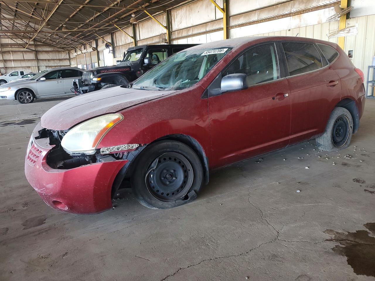 2009 Nissan Rogue S Burgundy vin: JN8AS58V89W171444