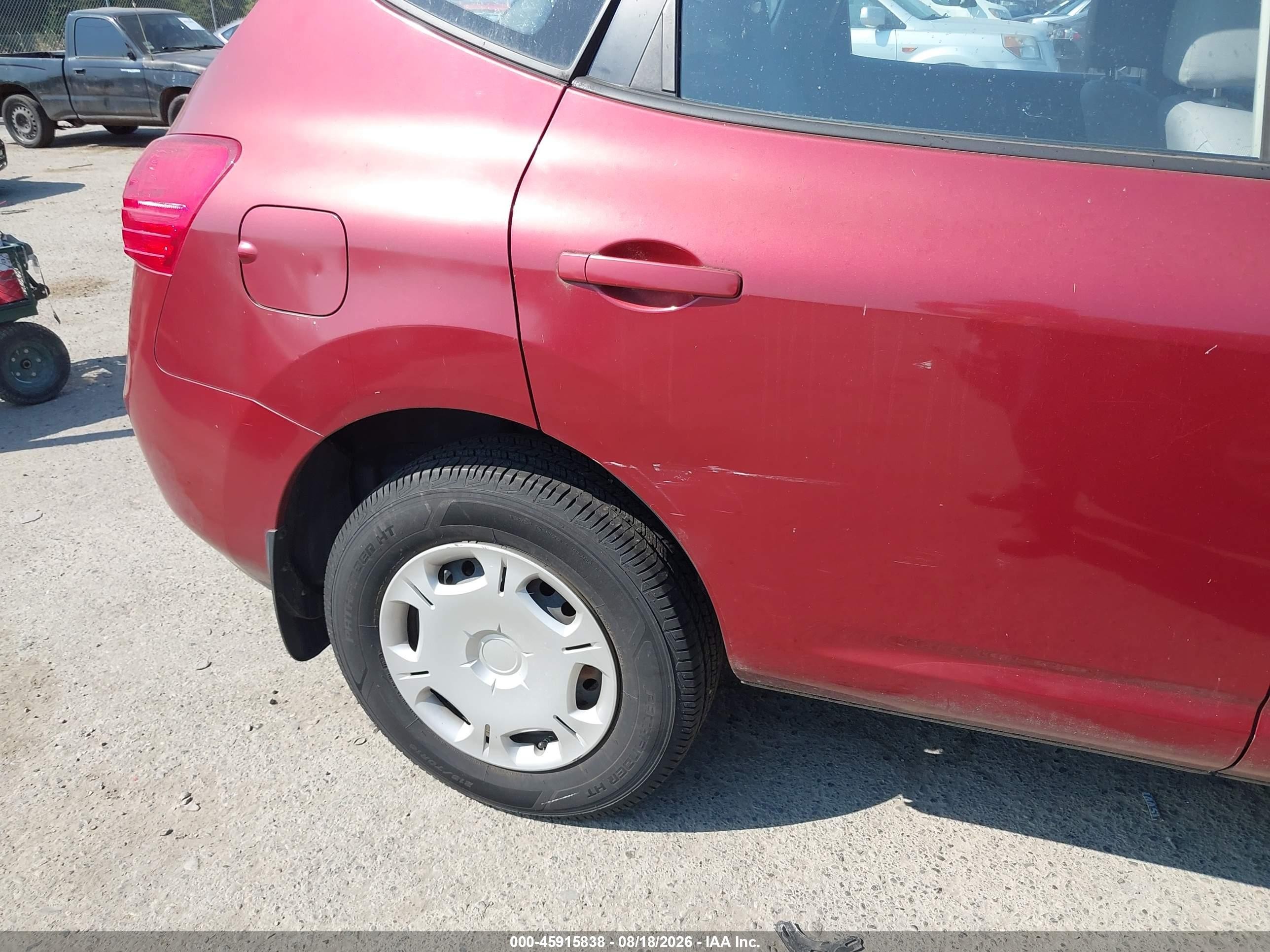 2009 Nissan Rogue S Red vin: JN8AS58V89W174523