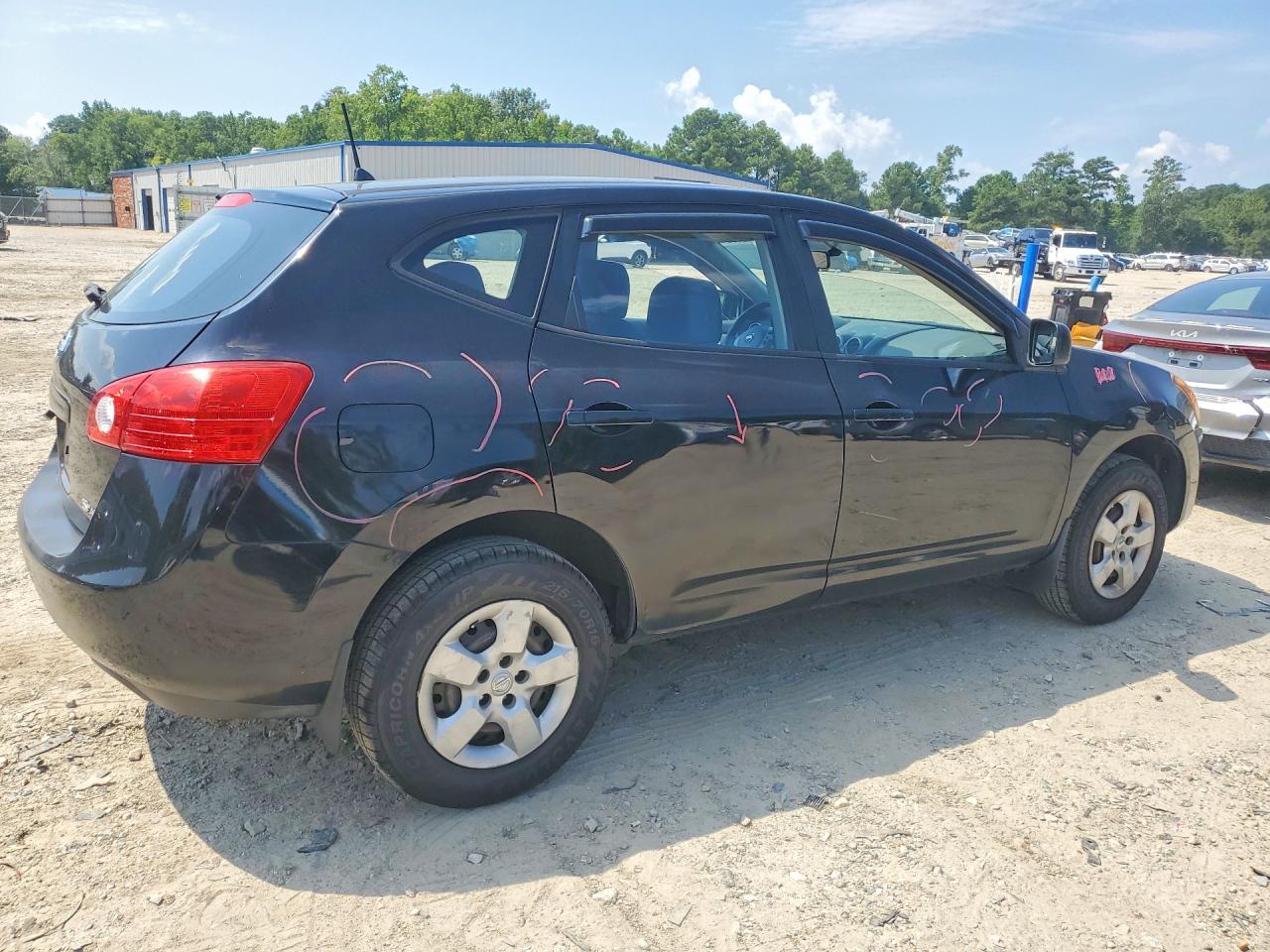2009 Nissan Rogue S Черный vin: JN8AS58V89W176627