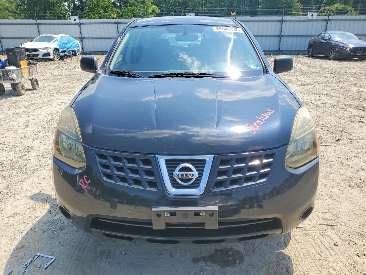 2009 Nissan Rogue S Черный vin: JN8AS58V89W176627