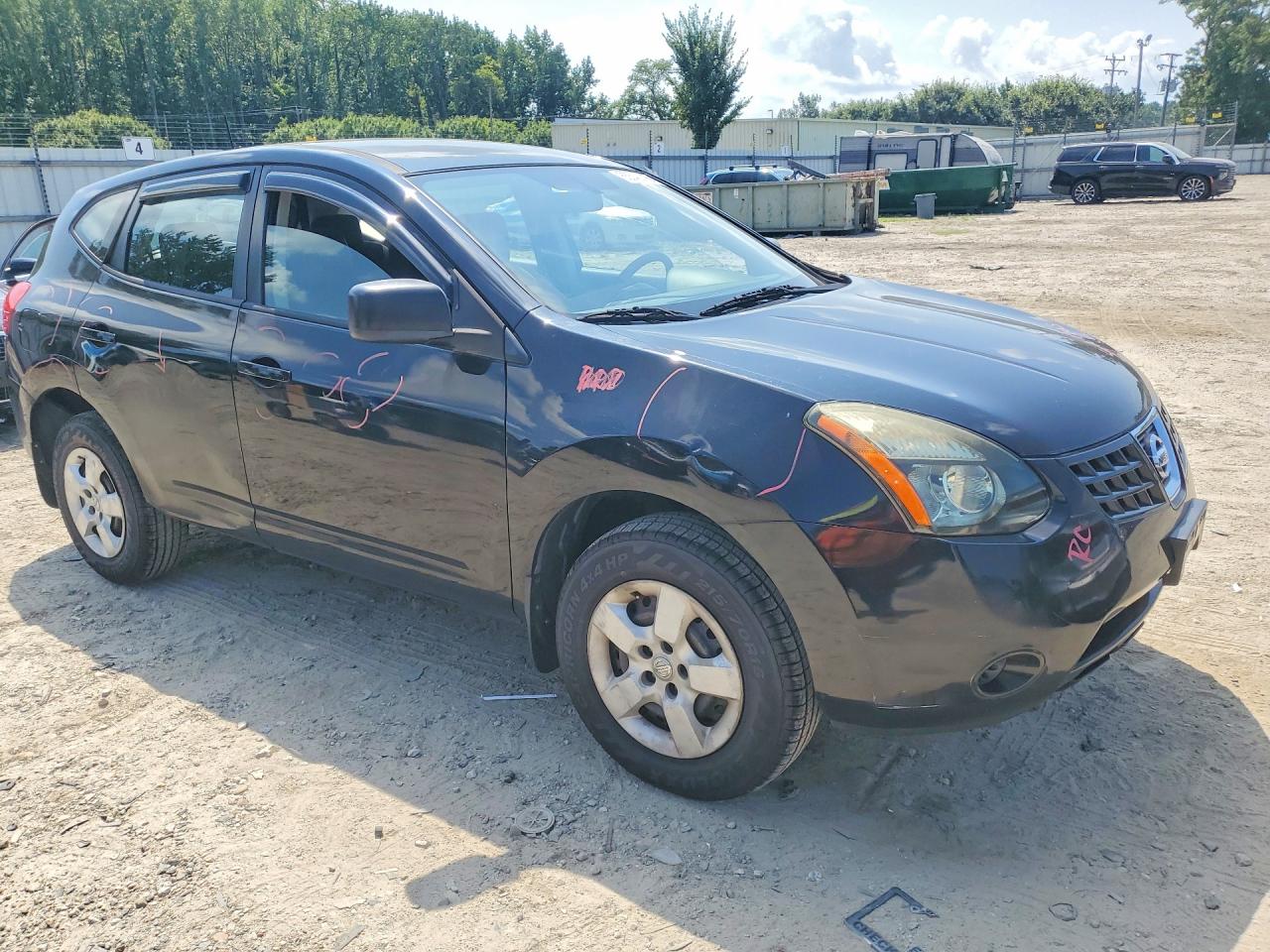2009 Nissan Rogue S Черный vin: JN8AS58V89W176627