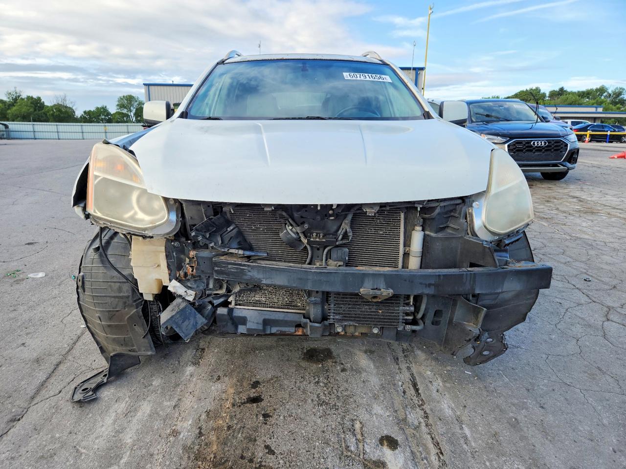 2009 Nissan Rogue S Белый vin: JN8AS58V89W185960
