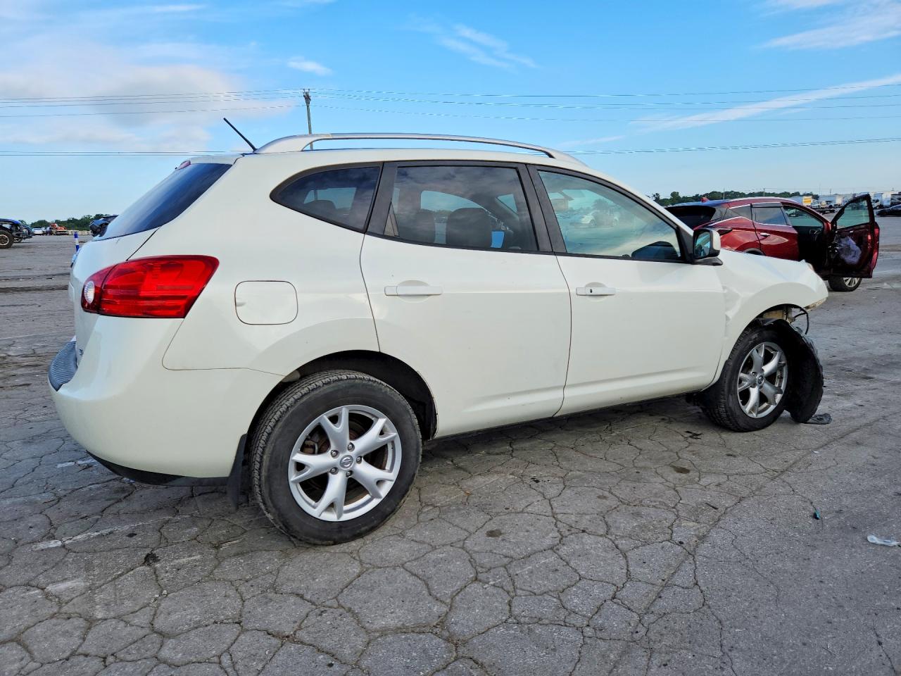 2009 Nissan Rogue S Белый vin: JN8AS58V89W185960
