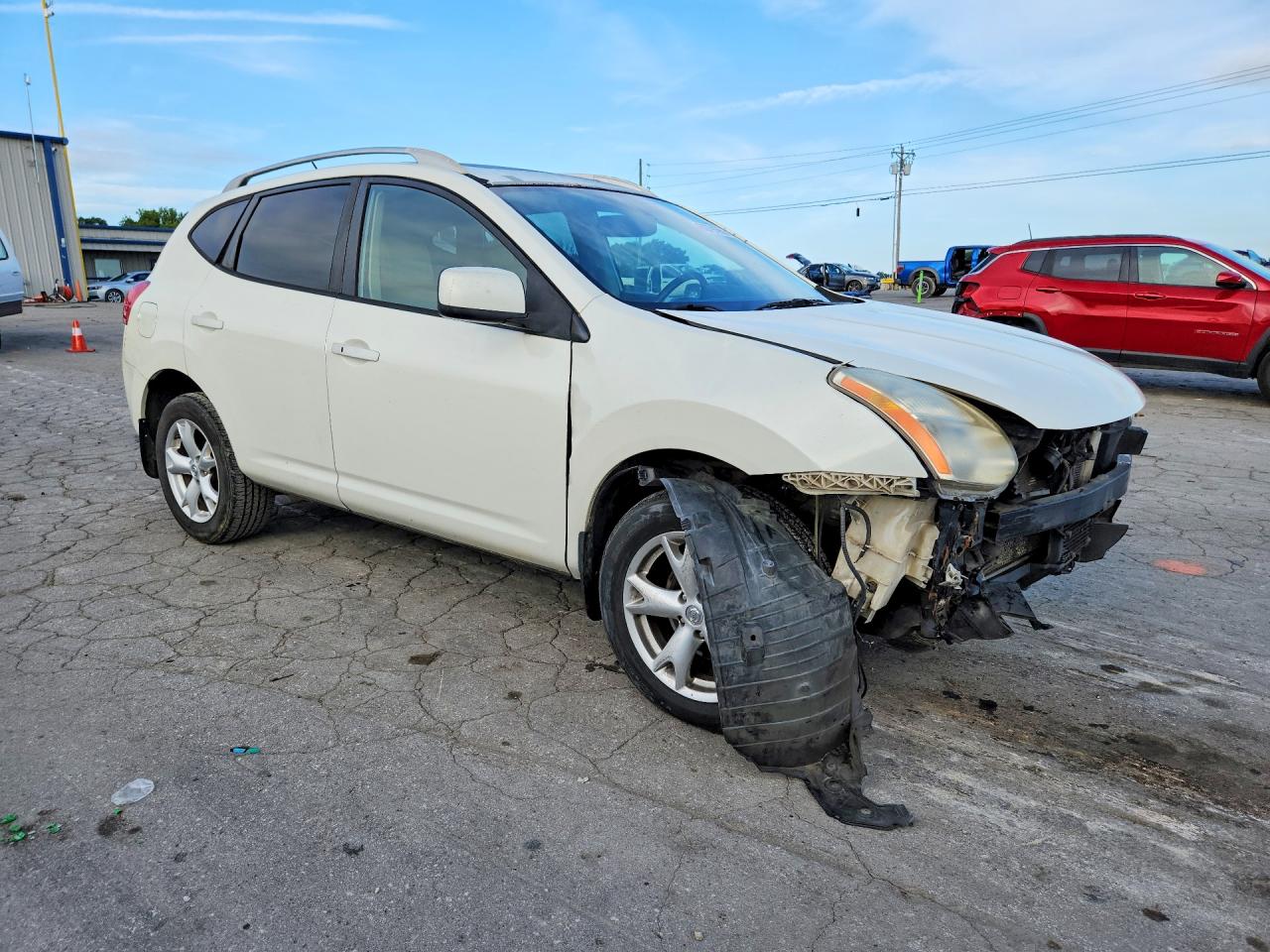 2009 Nissan Rogue S Белый vin: JN8AS58V89W185960