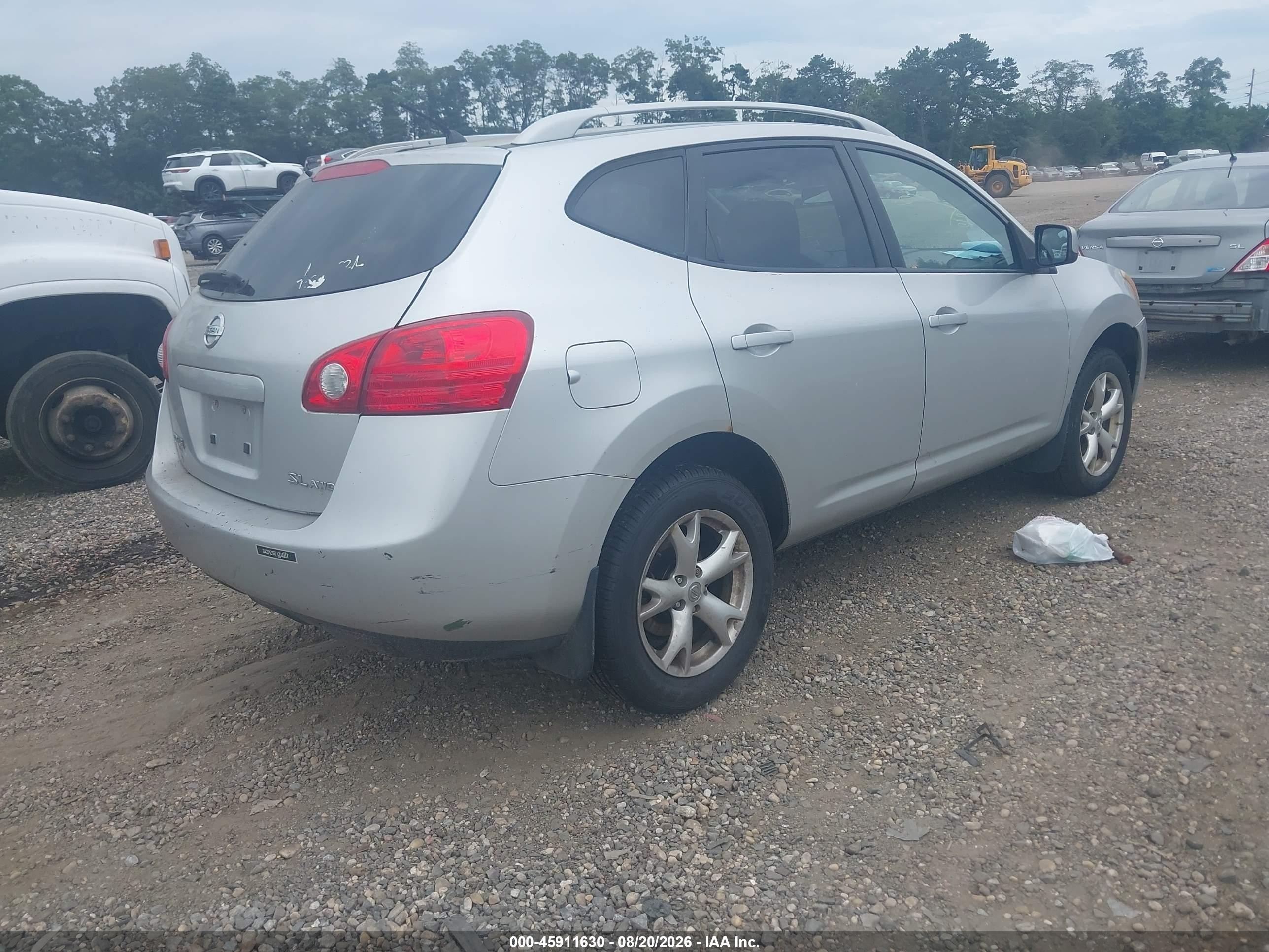 2009 Nissan Rogue Sl Silver vin: JN8AS58V89W192830
