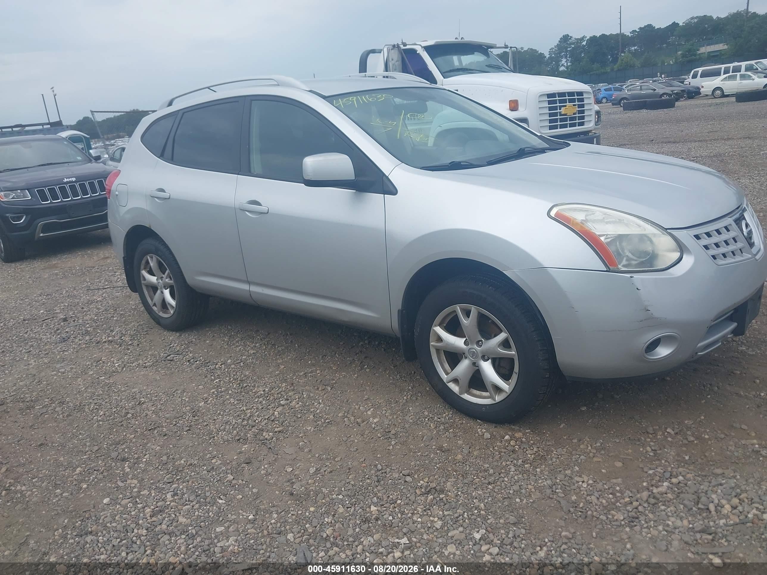 2009 Nissan Rogue Sl Silver vin: JN8AS58V89W192830