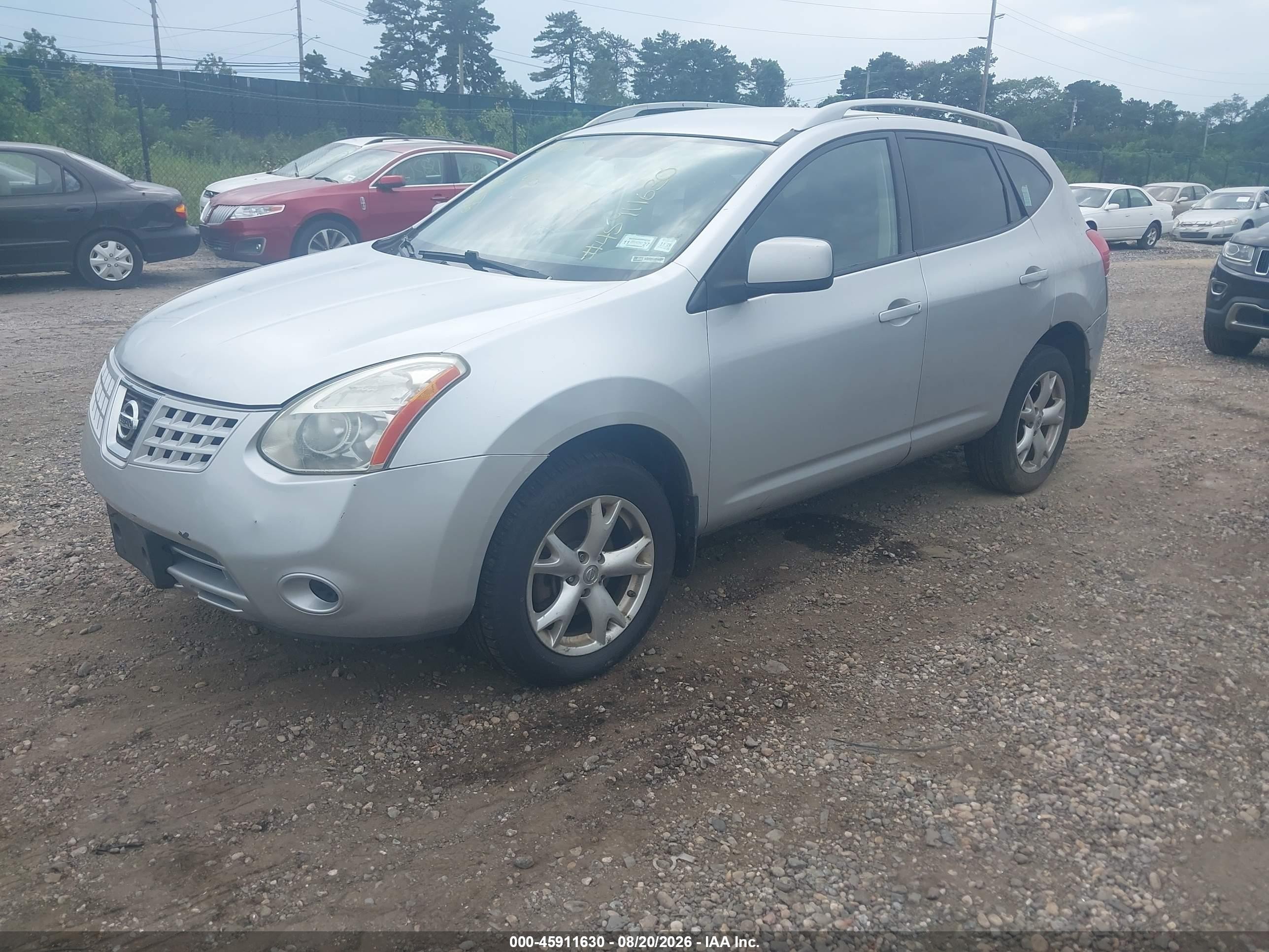 2009 Nissan Rogue Sl Silver vin: JN8AS58V89W192830