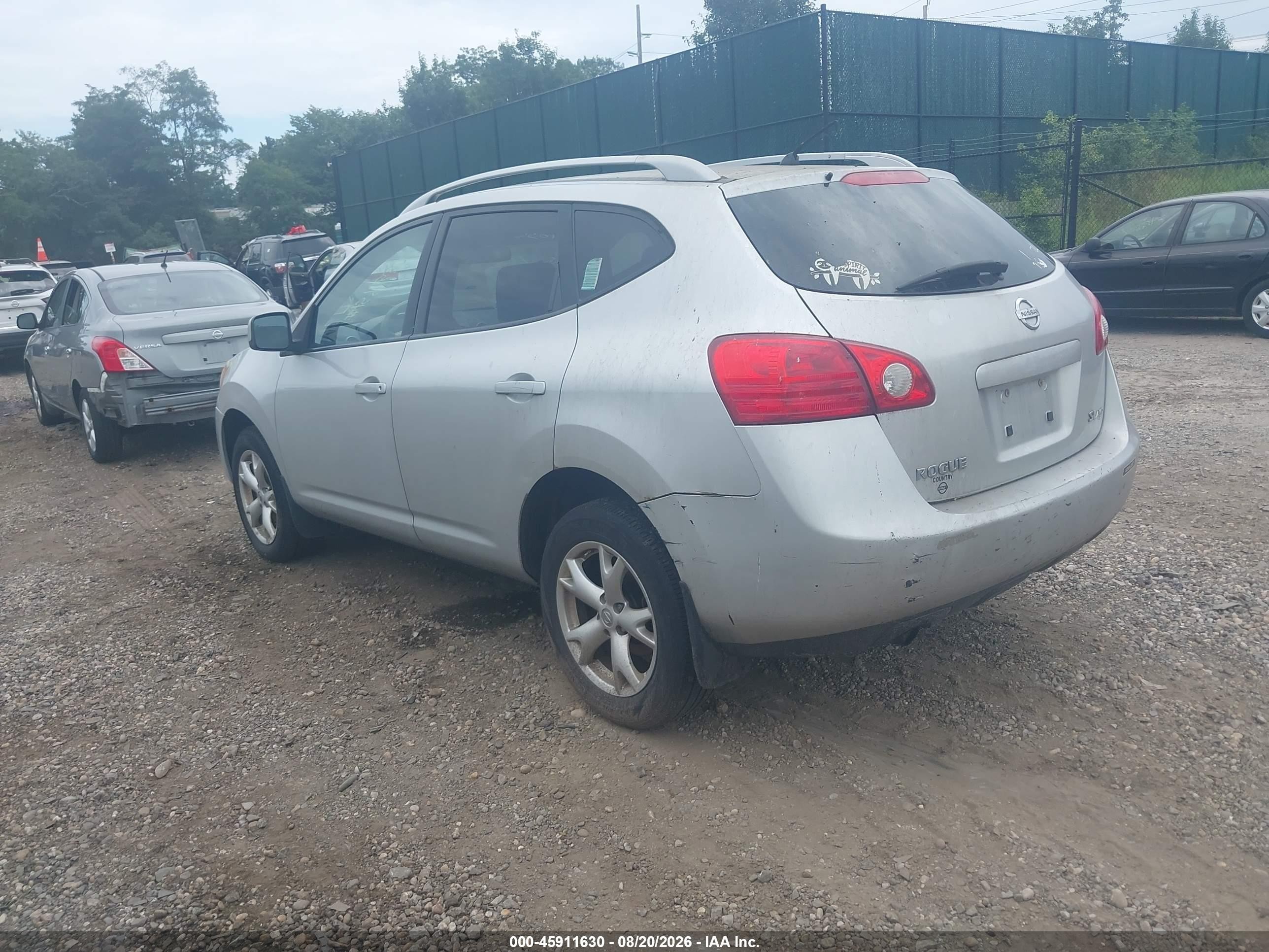 2009 Nissan Rogue Sl Silver vin: JN8AS58V89W192830