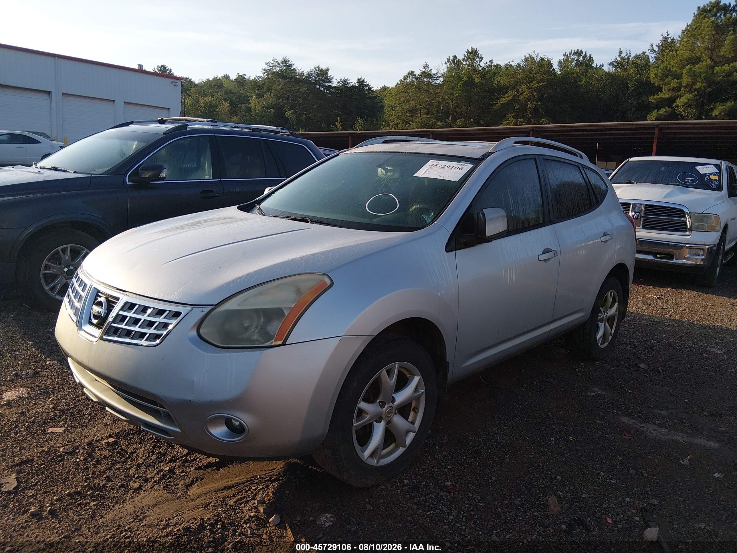2009 Nissan Rogue Sl Silver vin: JN8AS58V89W434595