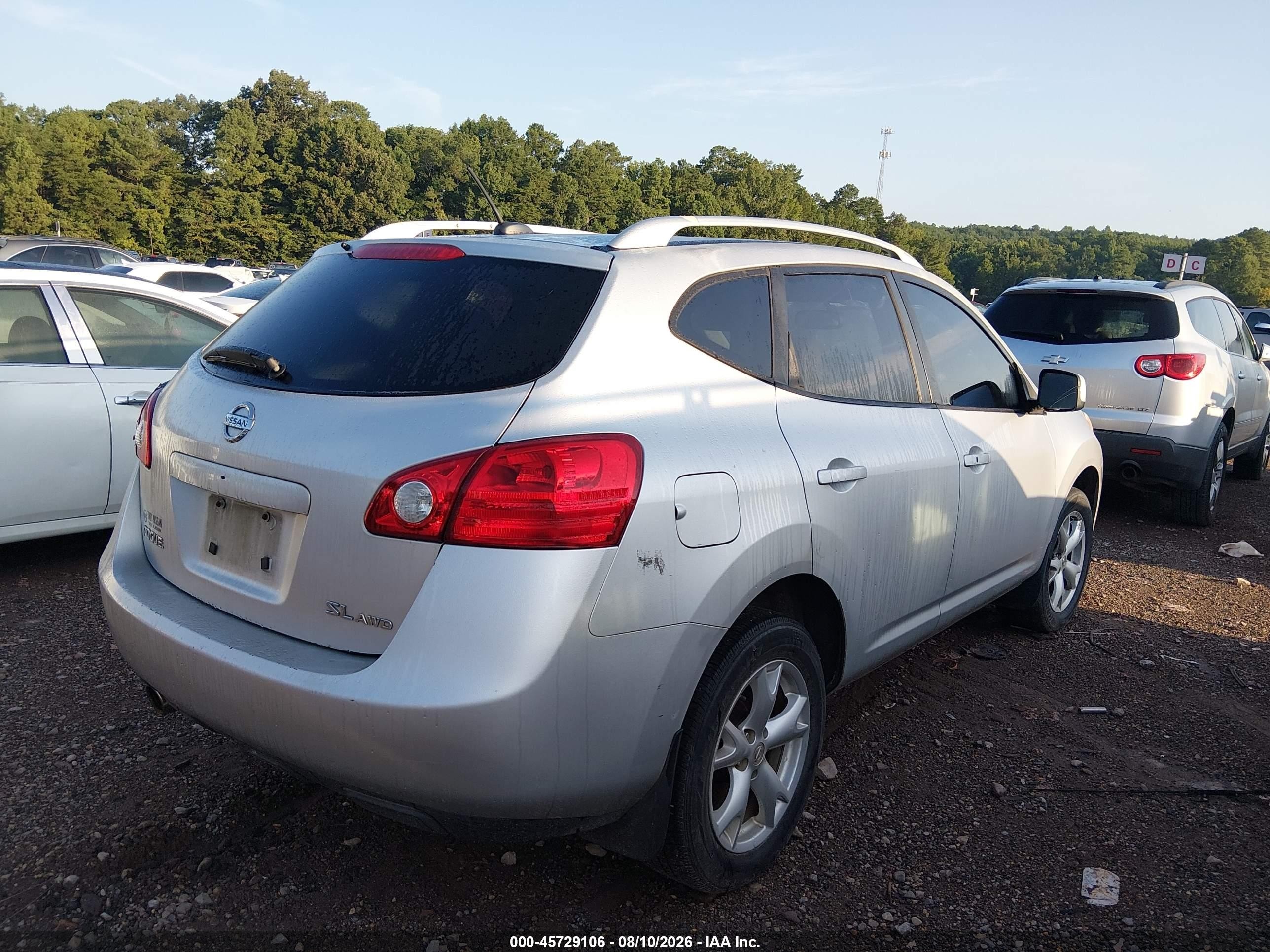 2009 Nissan Rogue Sl Silver vin: JN8AS58V89W434595