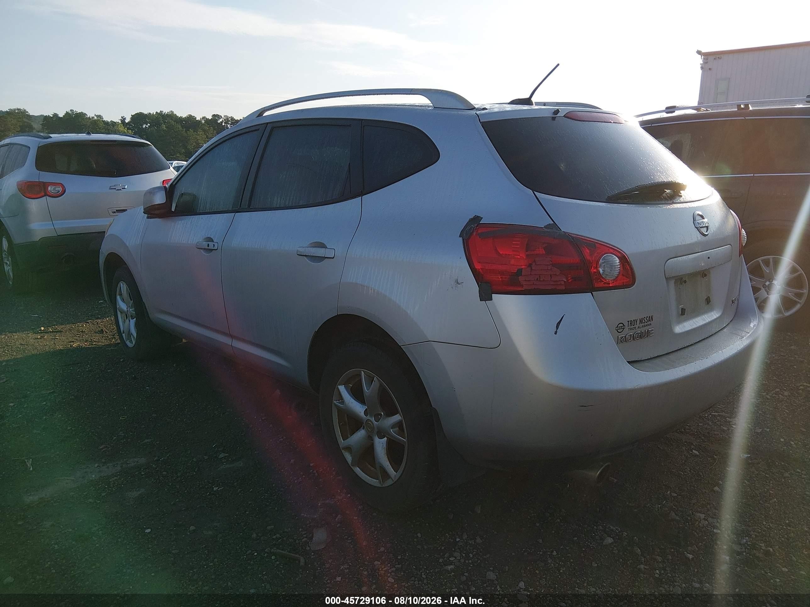 2009 Nissan Rogue Sl Silver vin: JN8AS58V89W434595