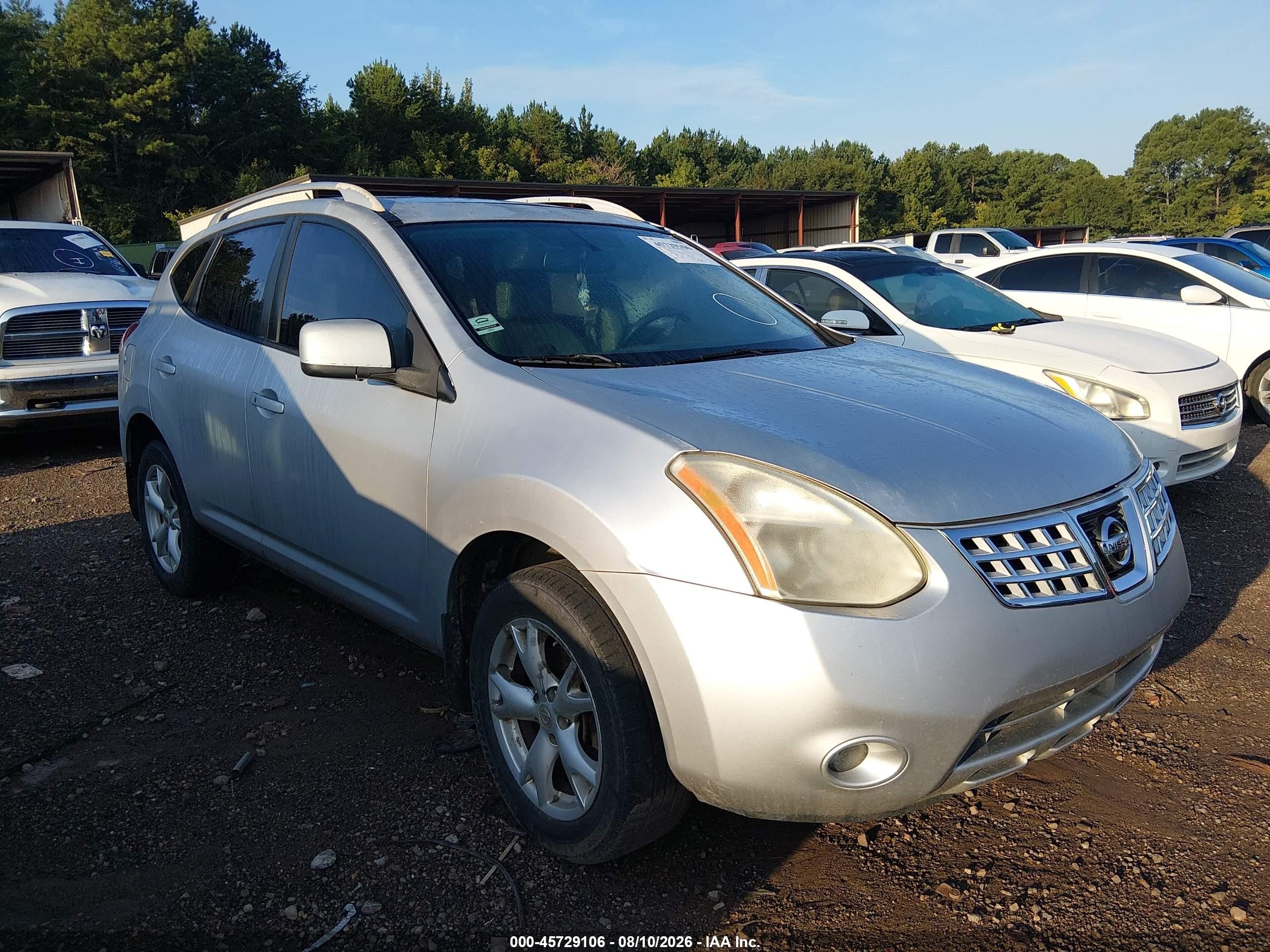 2009 Nissan Rogue Sl Silver vin: JN8AS58V89W434595