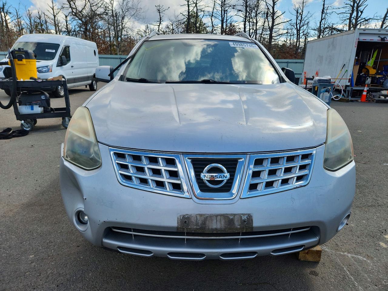 2009 Nissan Rogue Silver vin: JN8AS58V89W445418