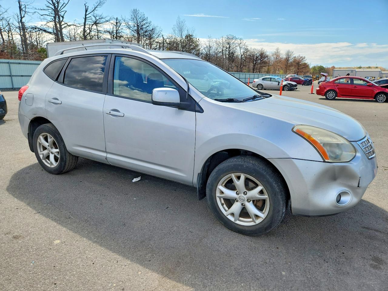 2009 Nissan Rogue Silver vin: JN8AS58V89W445418