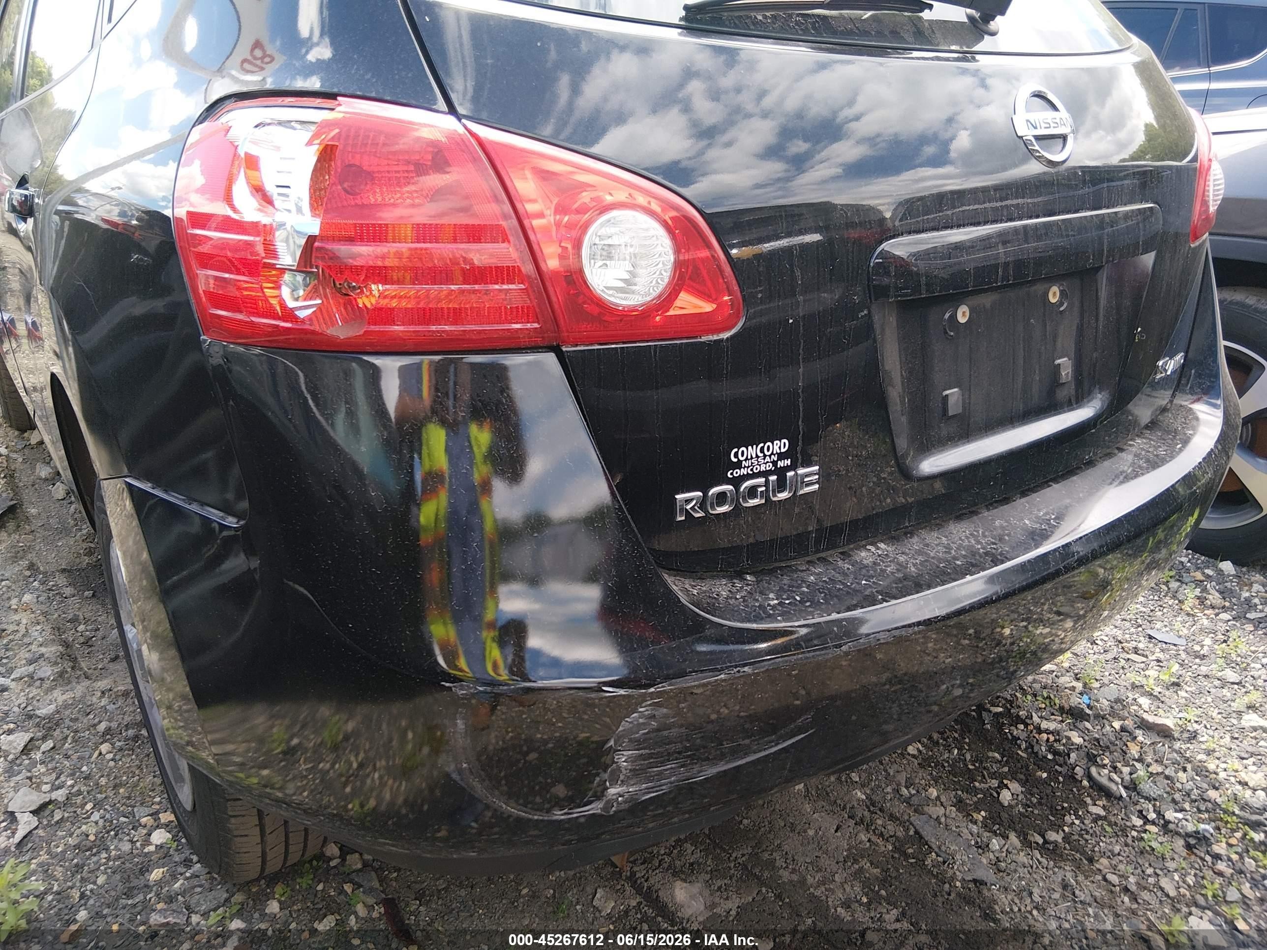 2009 Nissan Rogue S Black vin: JN8AS58V89W446567