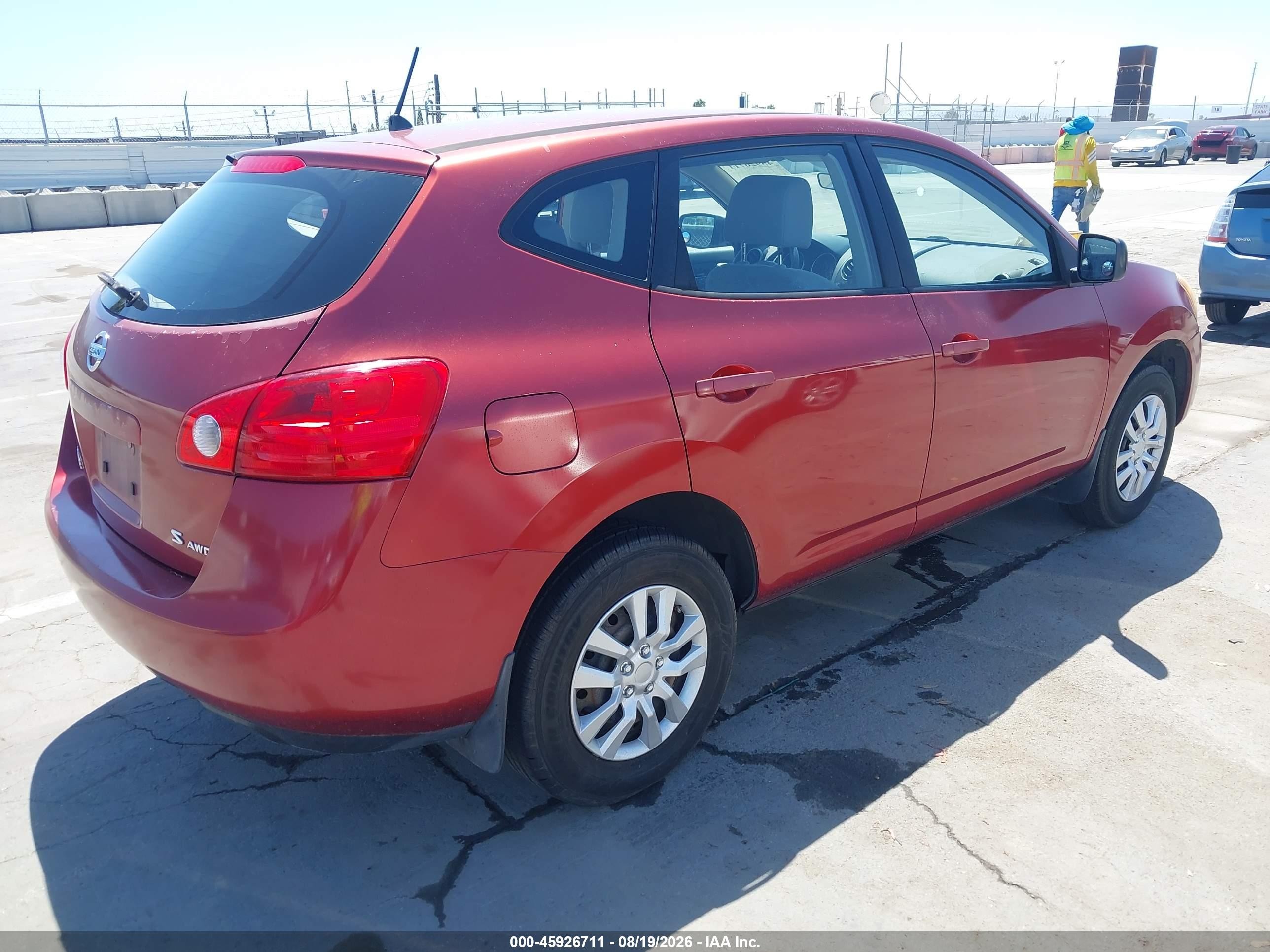 2008 Nissan Rogue S Красный vin: JN8AS58V98W103572
