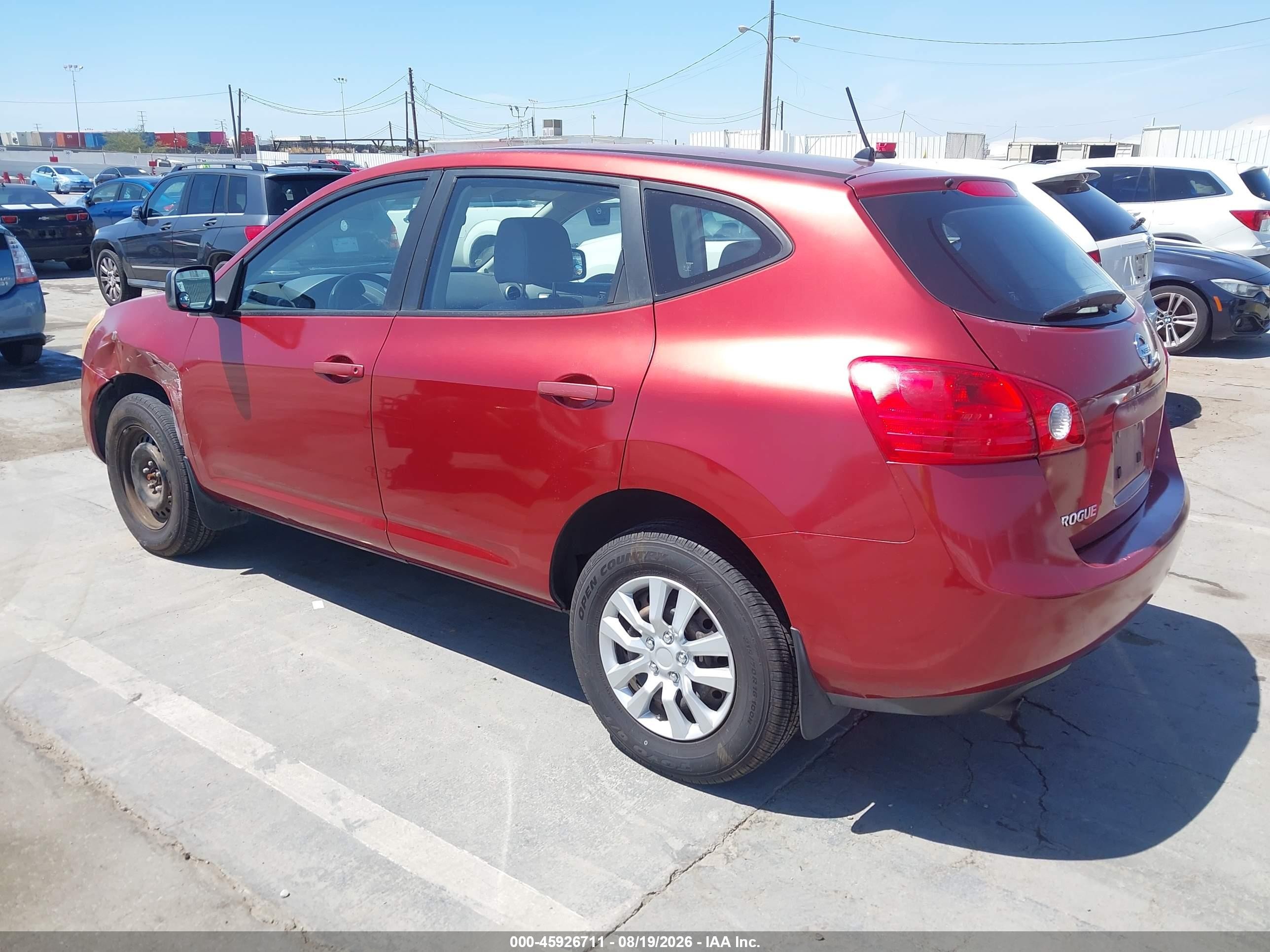 2008 Nissan Rogue S Красный vin: JN8AS58V98W103572