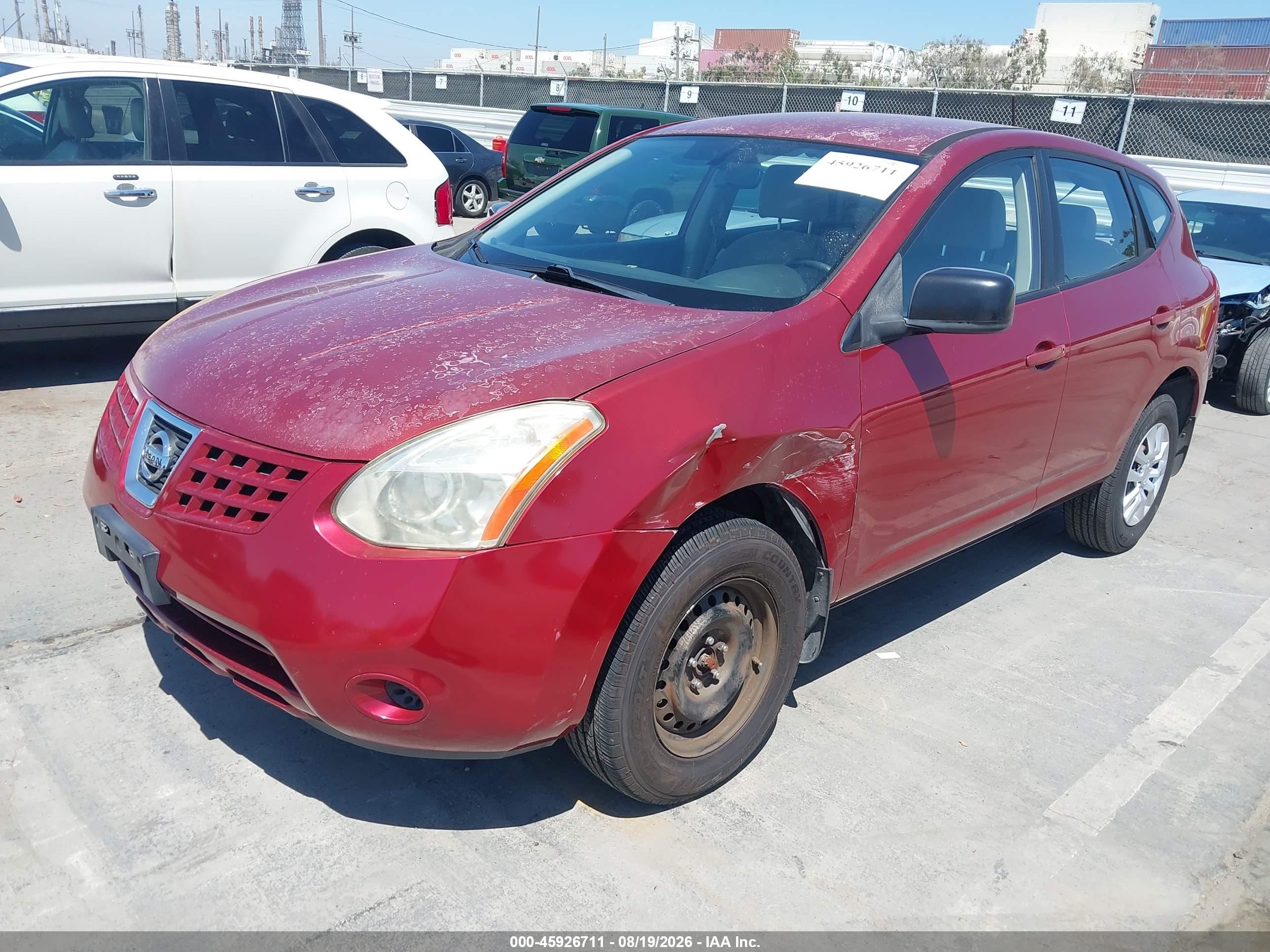 2008 Nissan Rogue S Красный vin: JN8AS58V98W103572
