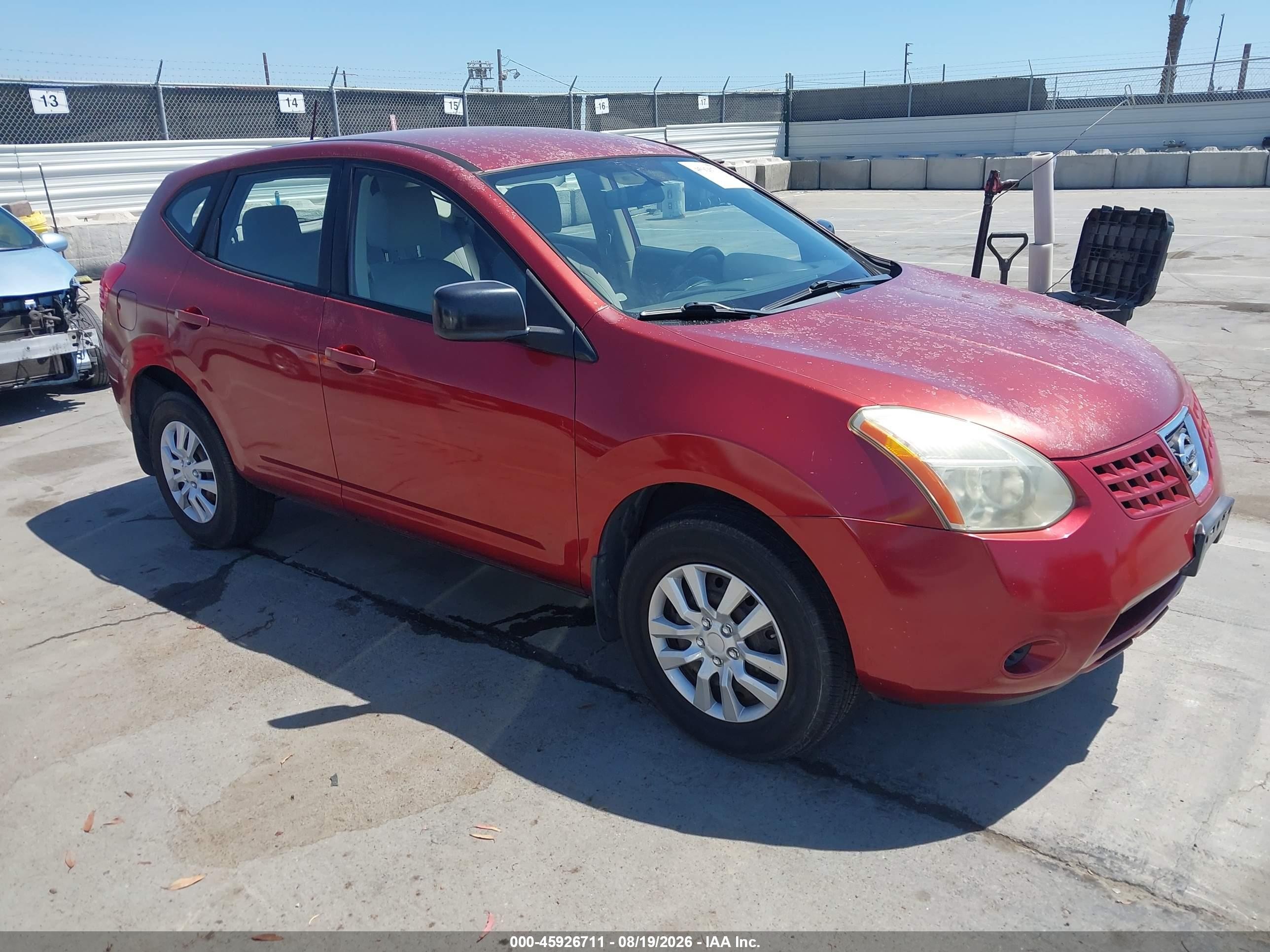 2008 Nissan Rogue S Red vin: JN8AS58V98W103572