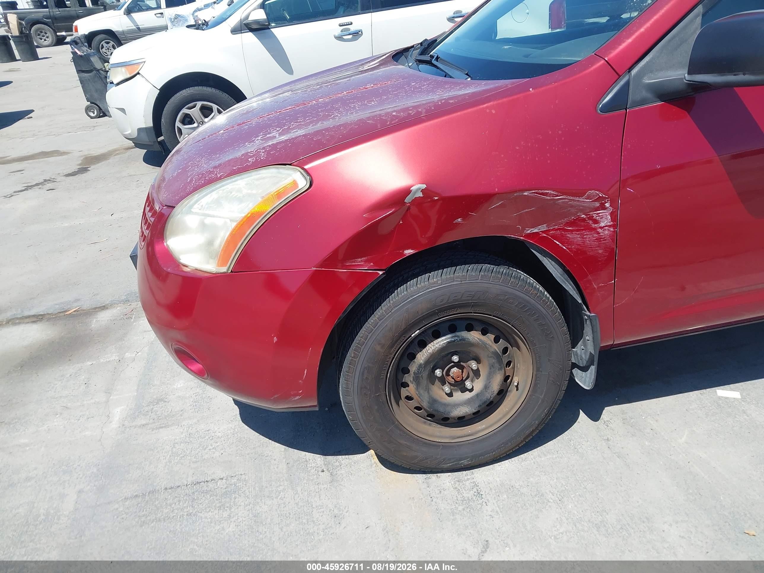 2008 Nissan Rogue S Красный vin: JN8AS58V98W103572