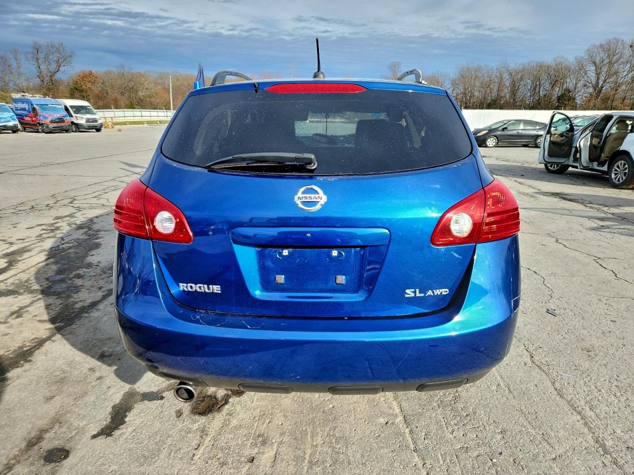 2008 Nissan Rogue S Blue vin: JN8AS58V98W133378