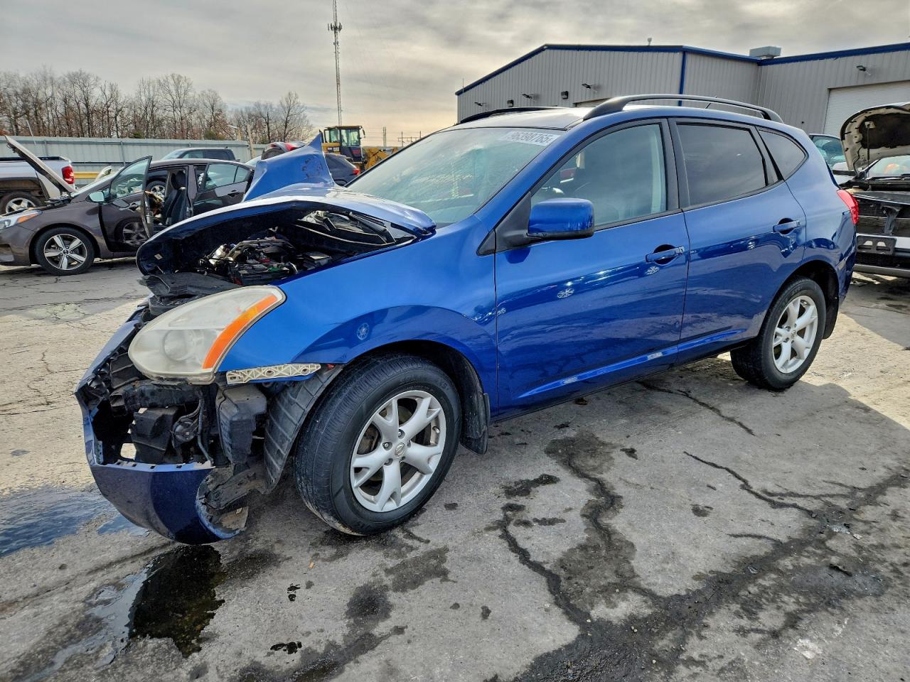 2008 Nissan Rogue S Blue vin: JN8AS58V98W133378
