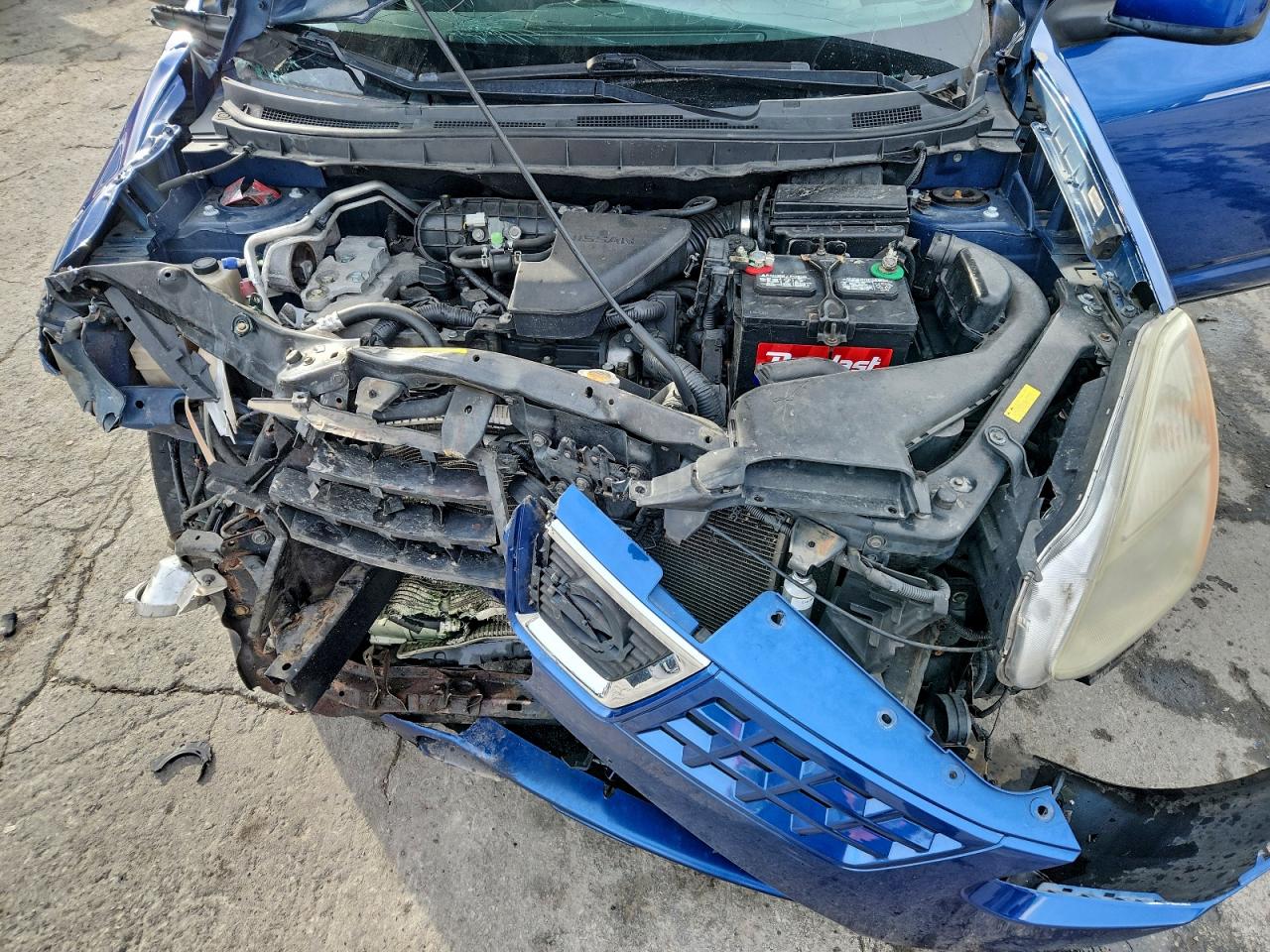 2008 Nissan Rogue S Blue vin: JN8AS58V98W133378