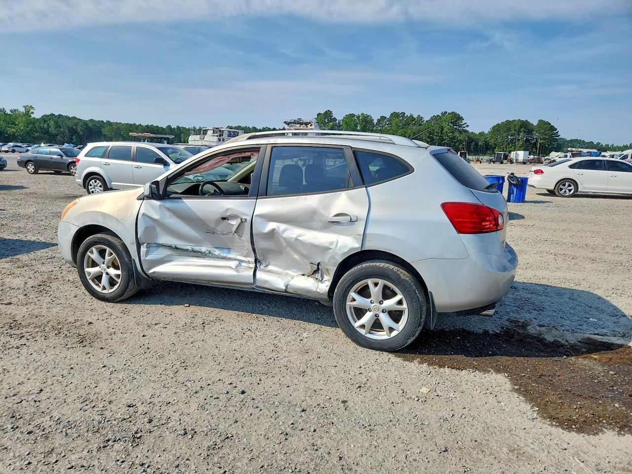 2008 Nissan Rogue S Gray vin: JN8AS58V98W142808