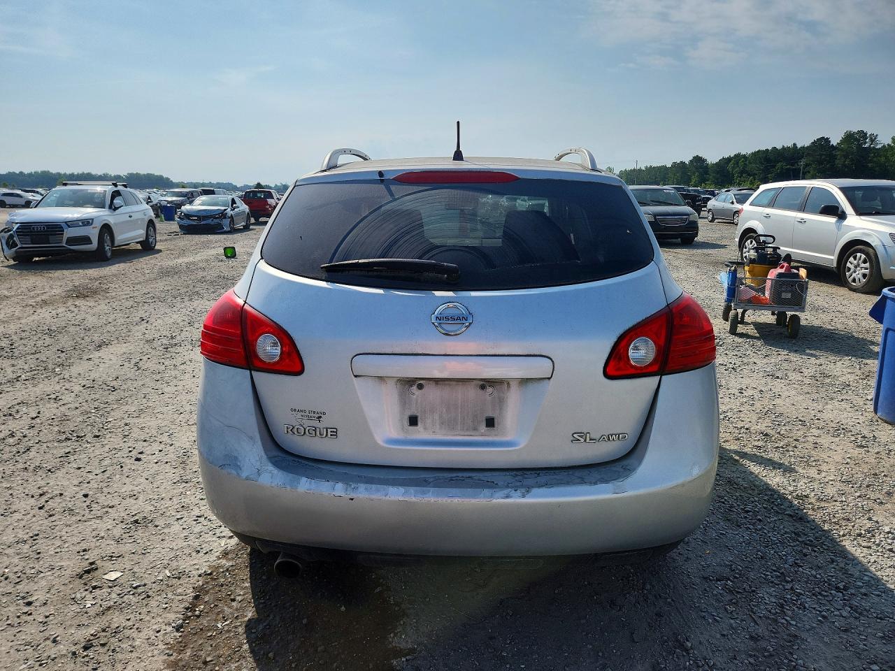 2008 Nissan Rogue S Gray vin: JN8AS58V98W142808
