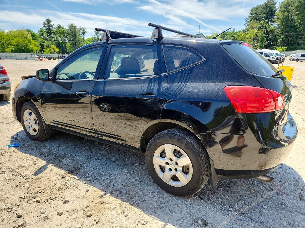 2008 Nissan Rogue S Black vin: JN8AS58V98W401538