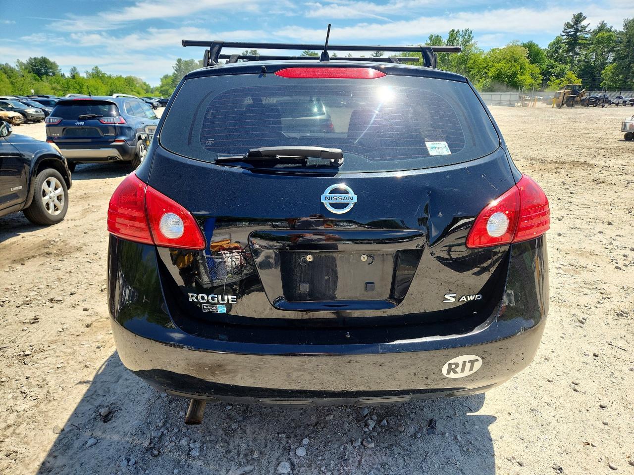 2008 Nissan Rogue S Black vin: JN8AS58V98W401538