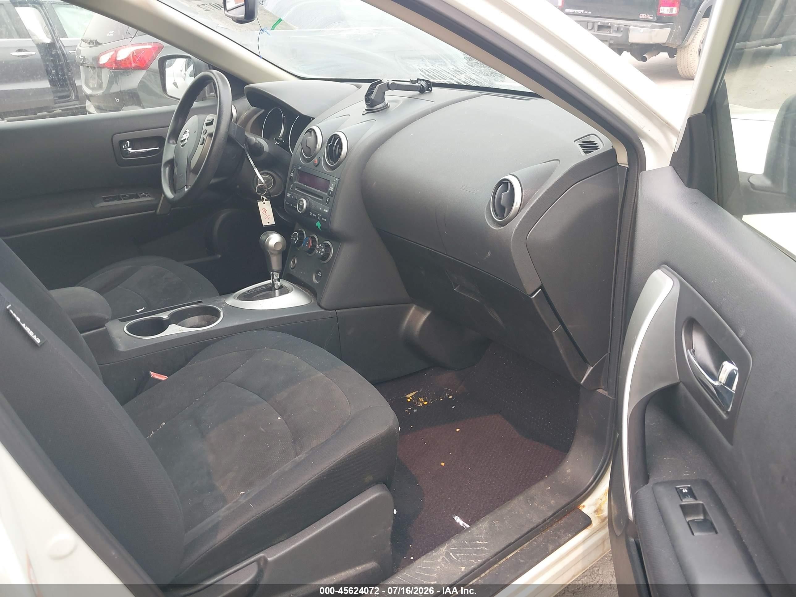 2009 Nissan Rogue S White vin: JN8AS58V99W177656