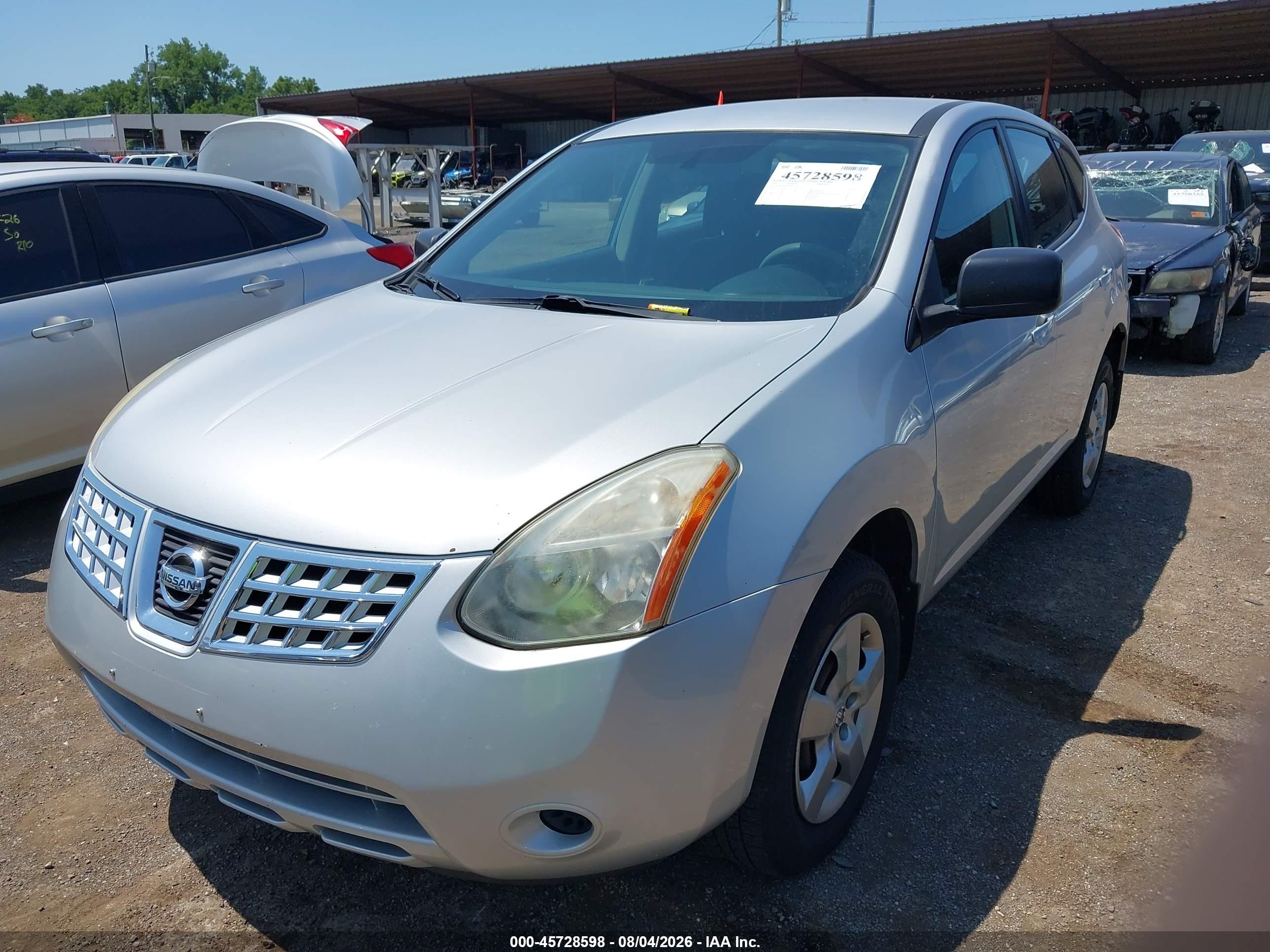 2009 Nissan Rogue S Silver vin: JN8AS58V99W187135