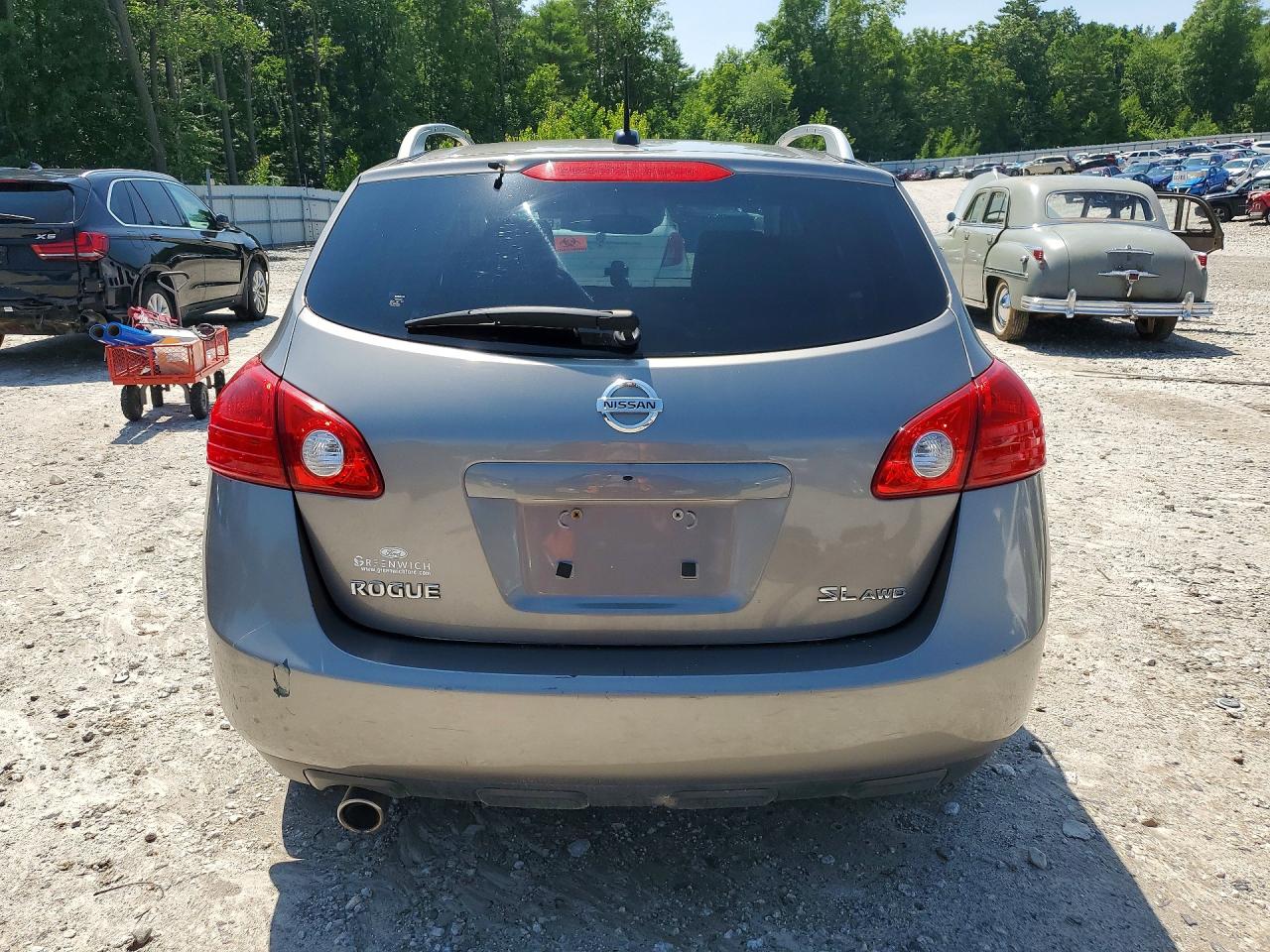 2009 Nissan Rogue Gray vin: JN8AS58V99W442219