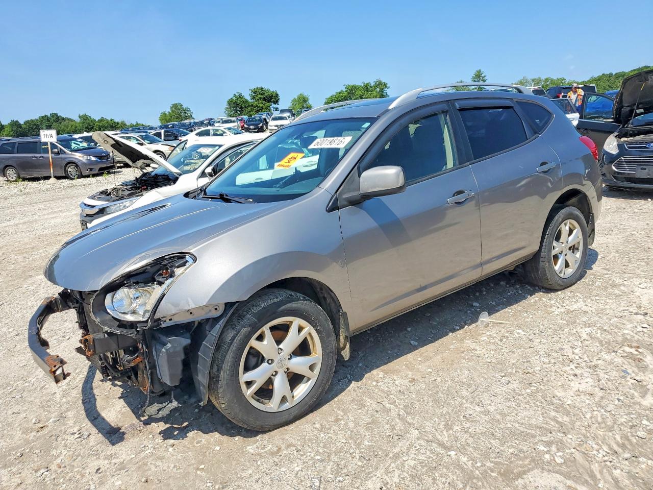 2009 Nissan Rogue Gray vin: JN8AS58V99W442219
