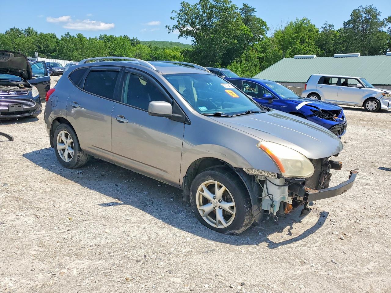 2009 Nissan Rogue Gray vin: JN8AS58V99W442219