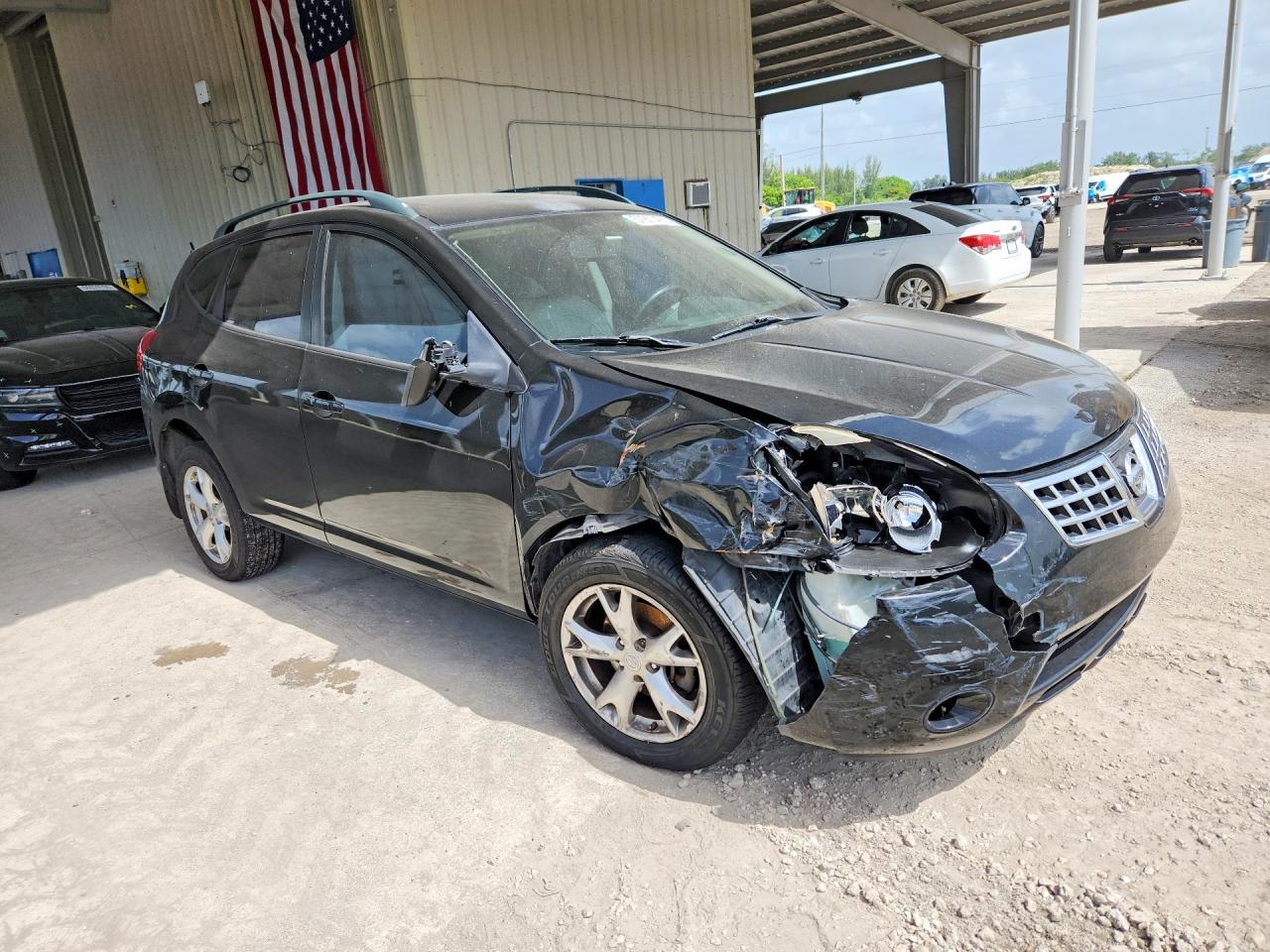 2009 Nissan Rogue S Черный vin: JN8AS58V99W446321