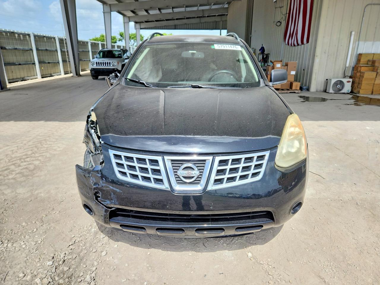 2009 Nissan Rogue S Черный vin: JN8AS58V99W446321