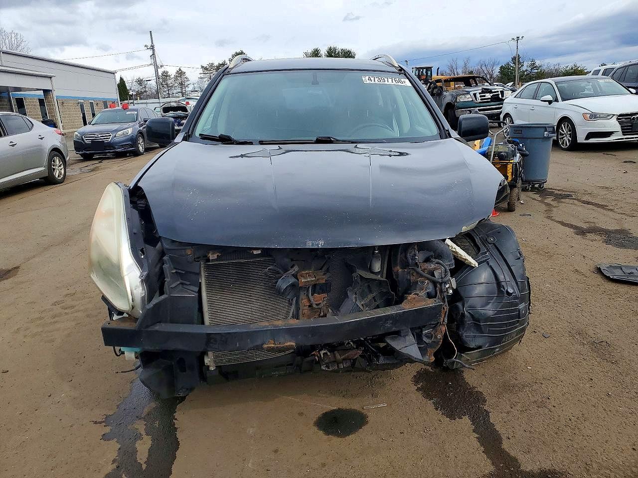 2008 Nissan Rogue S Black vin: JN8AS58VX8W101393