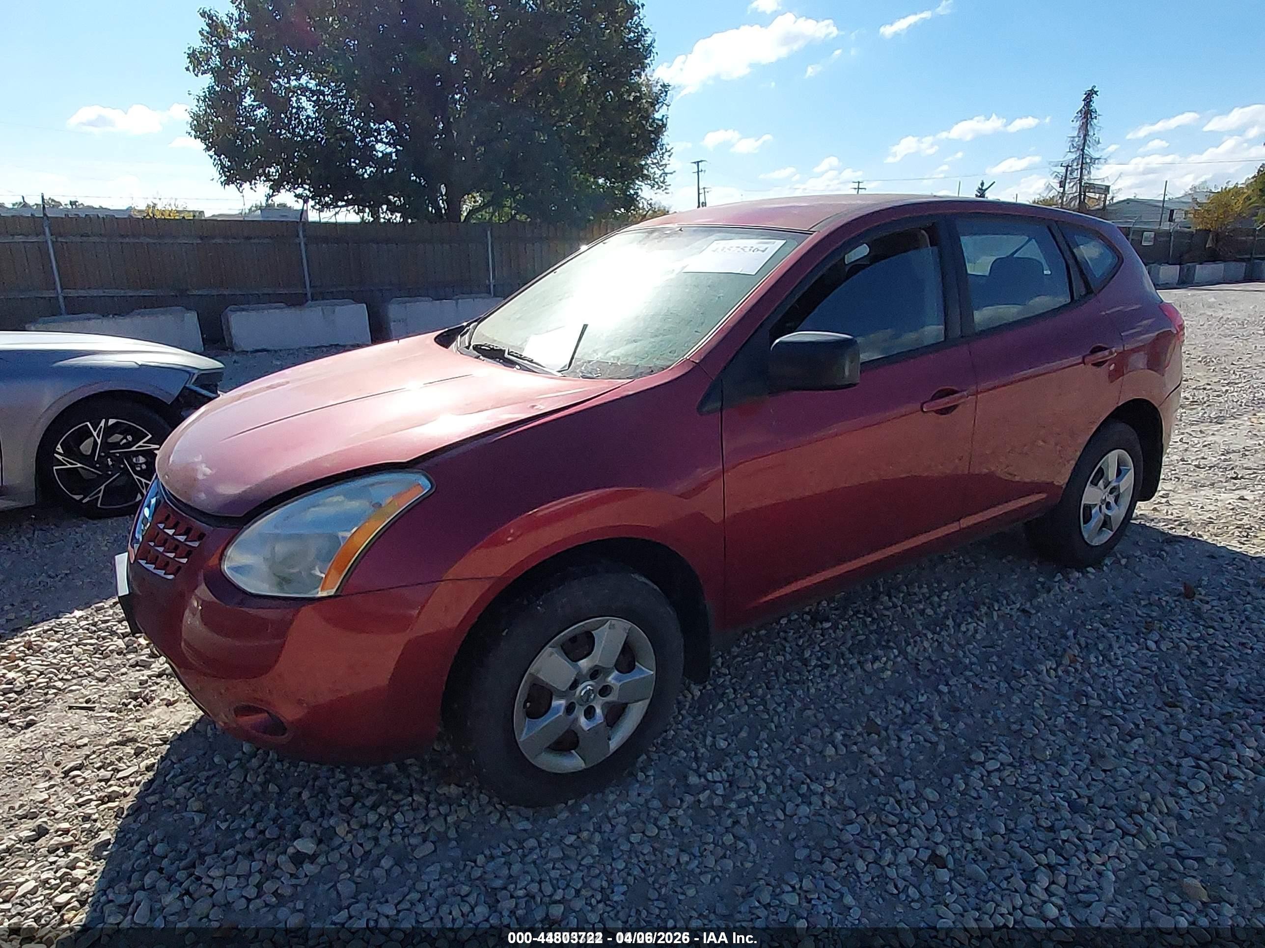 2008 Nissan Rogue S/sl Red vin: JN8AS58VX8W141554