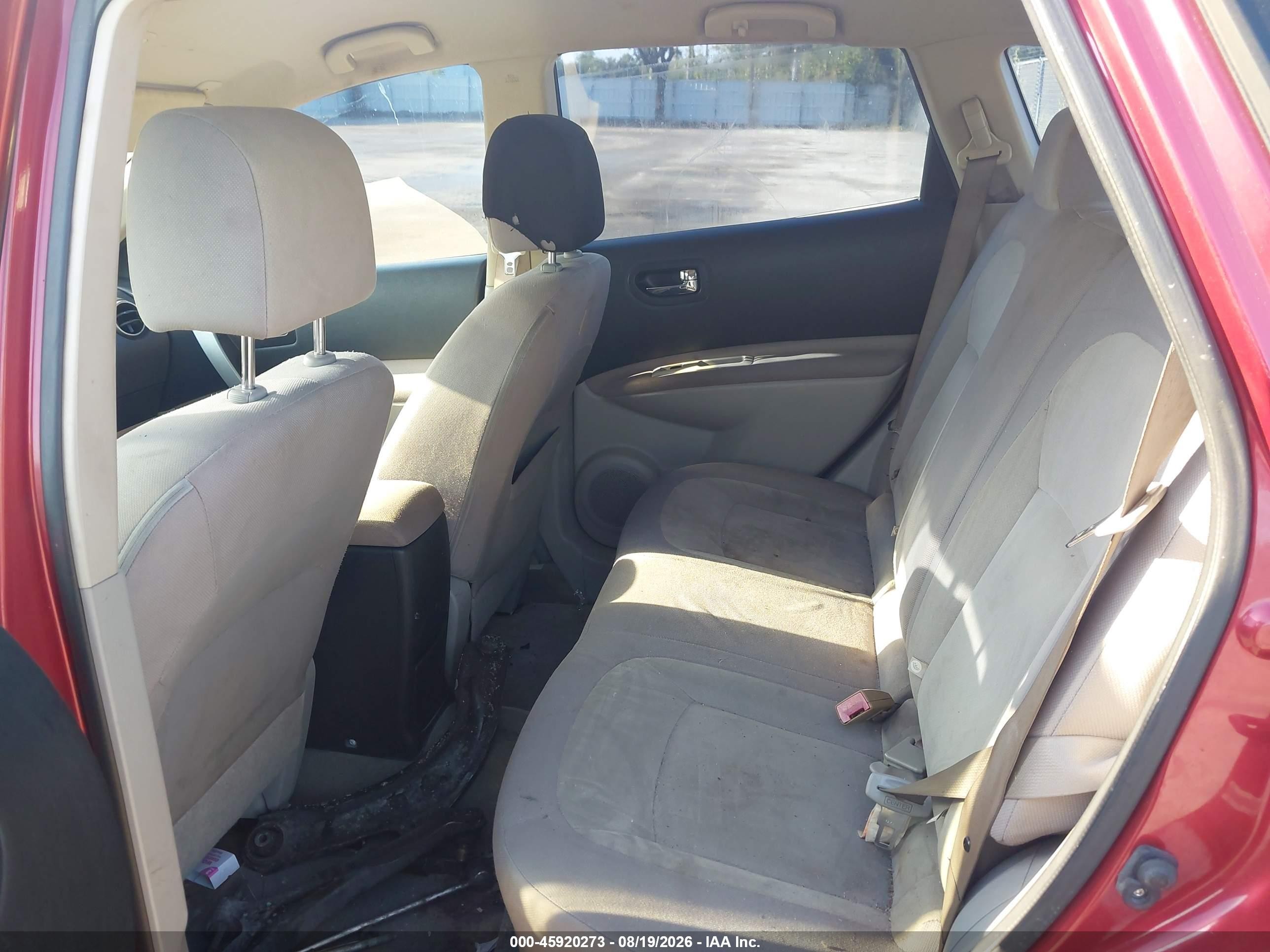 2008 Nissan Rogue S Red vin: JN8AS58VX8W144051