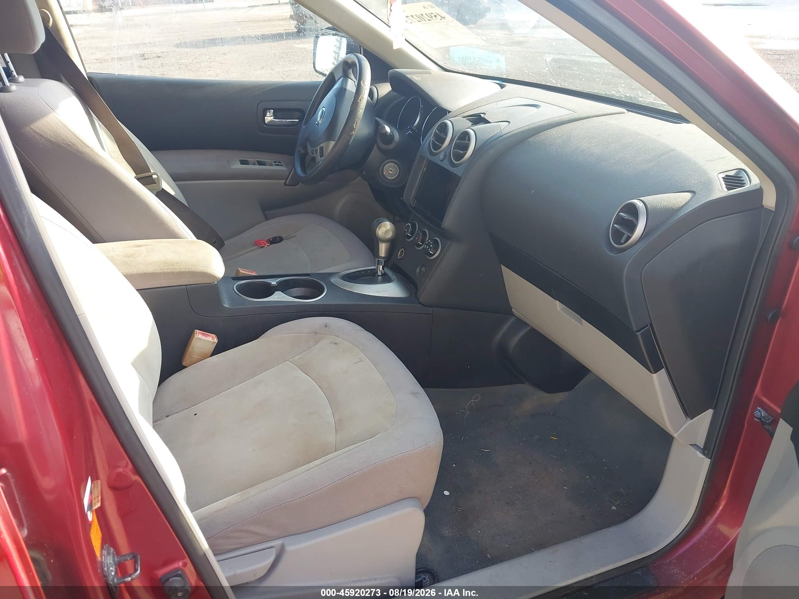 2008 Nissan Rogue S Red vin: JN8AS58VX8W144051