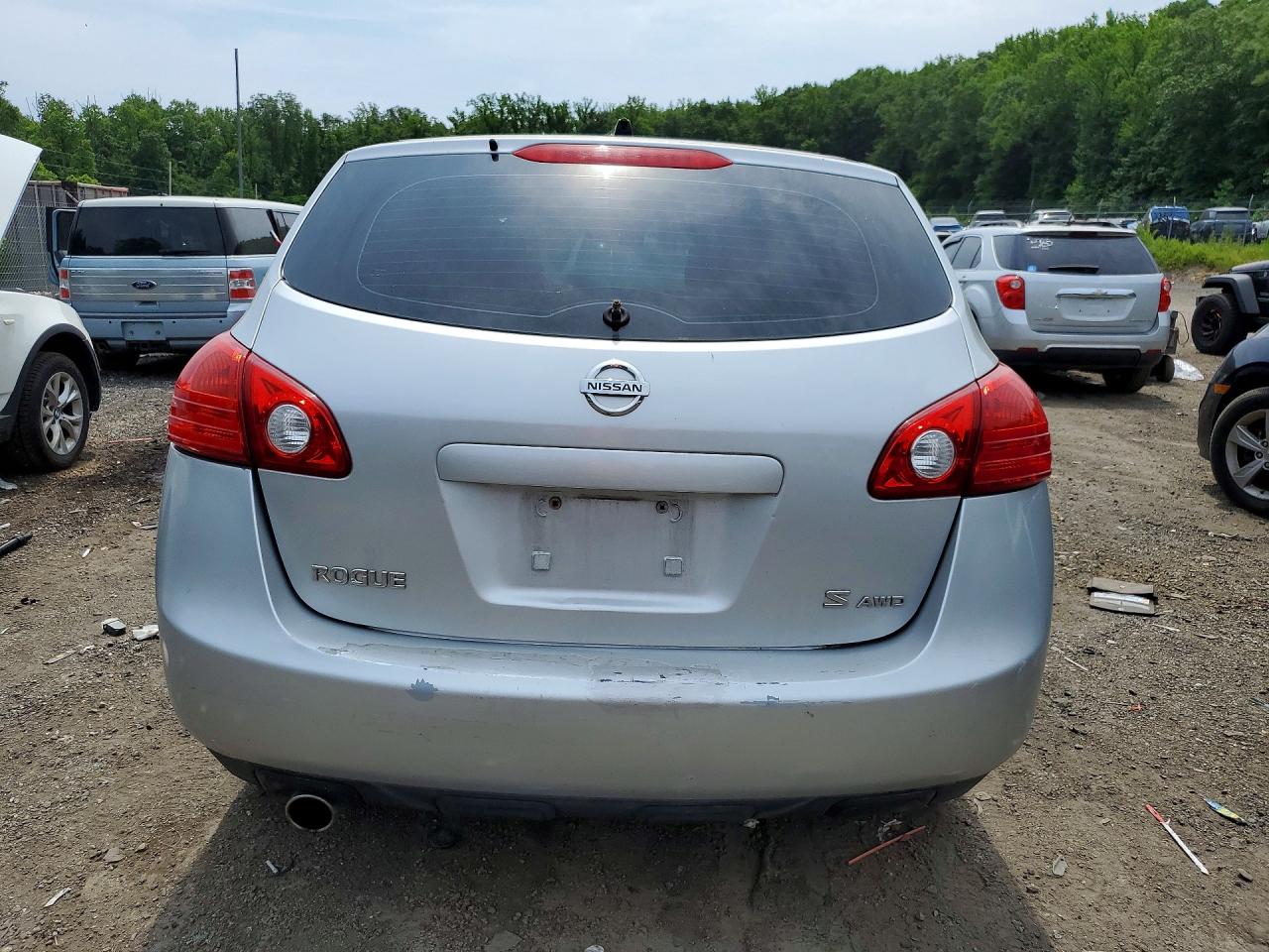 2008 Nissan Rogue S Silver vin: JN8AS58VX8W408403