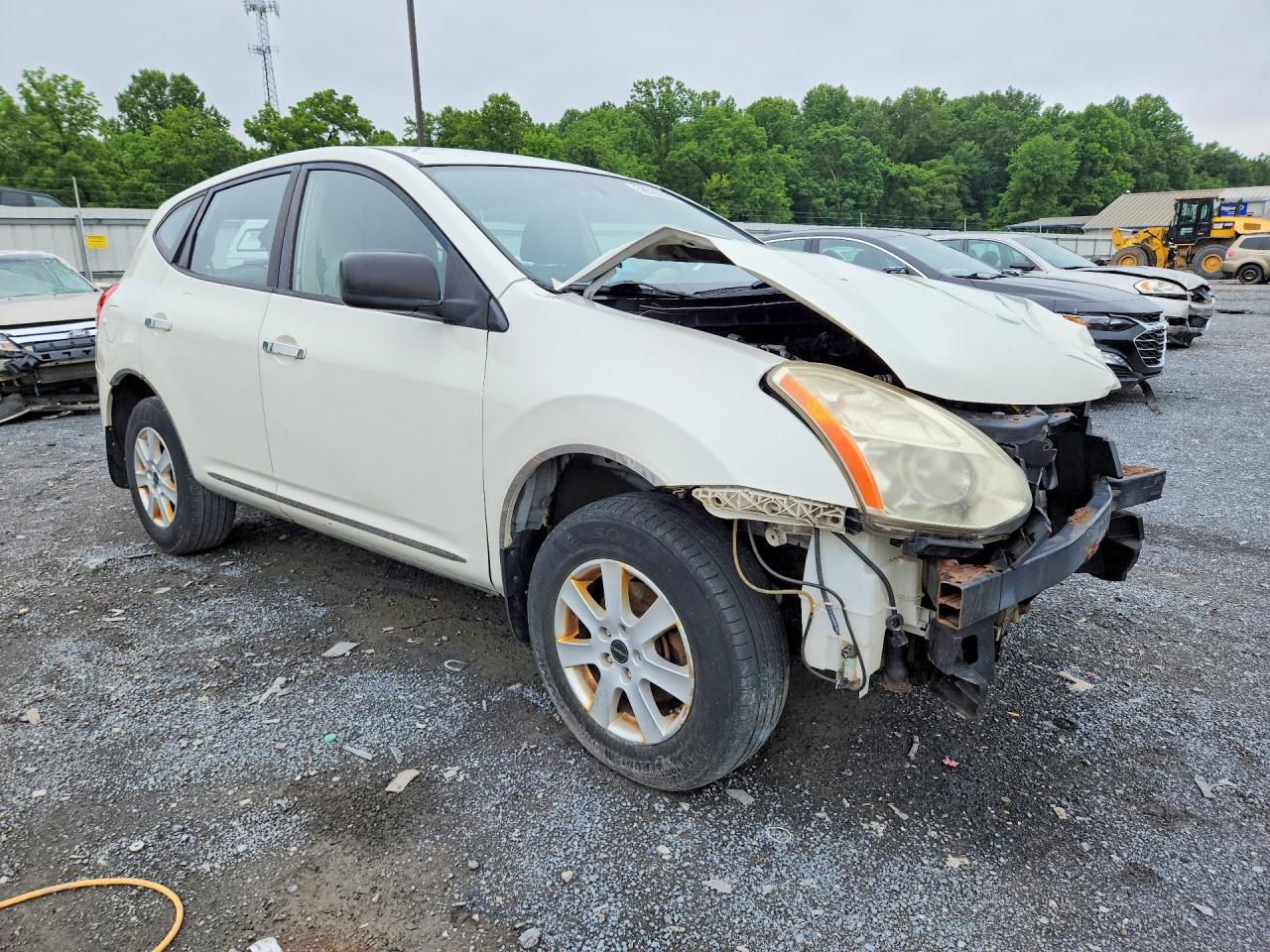2009 Nissan Rogue S White vin: JN8AS58VX9W178072