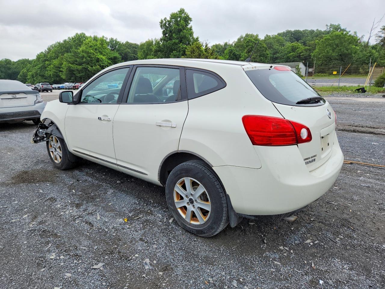2009 Nissan Rogue S White vin: JN8AS58VX9W178072