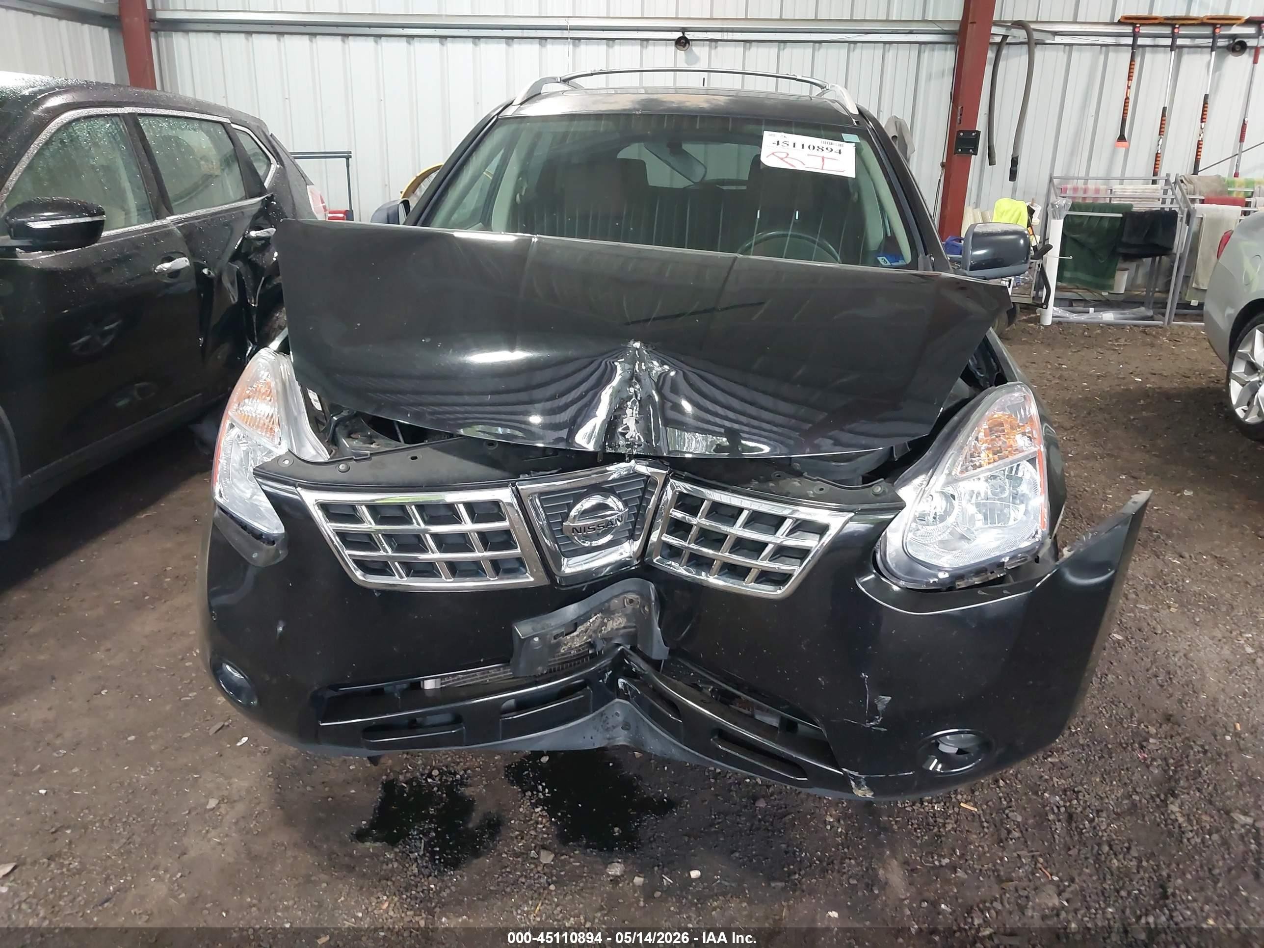 2009 Nissan Rogue Sl Black vin: JN8AS58VX9W180436