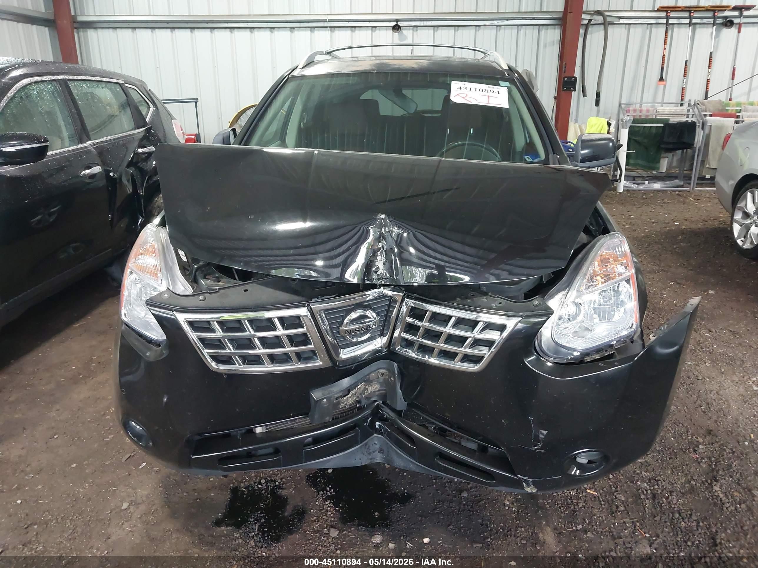 2009 Nissan Rogue Sl Black vin: JN8AS58VX9W180436