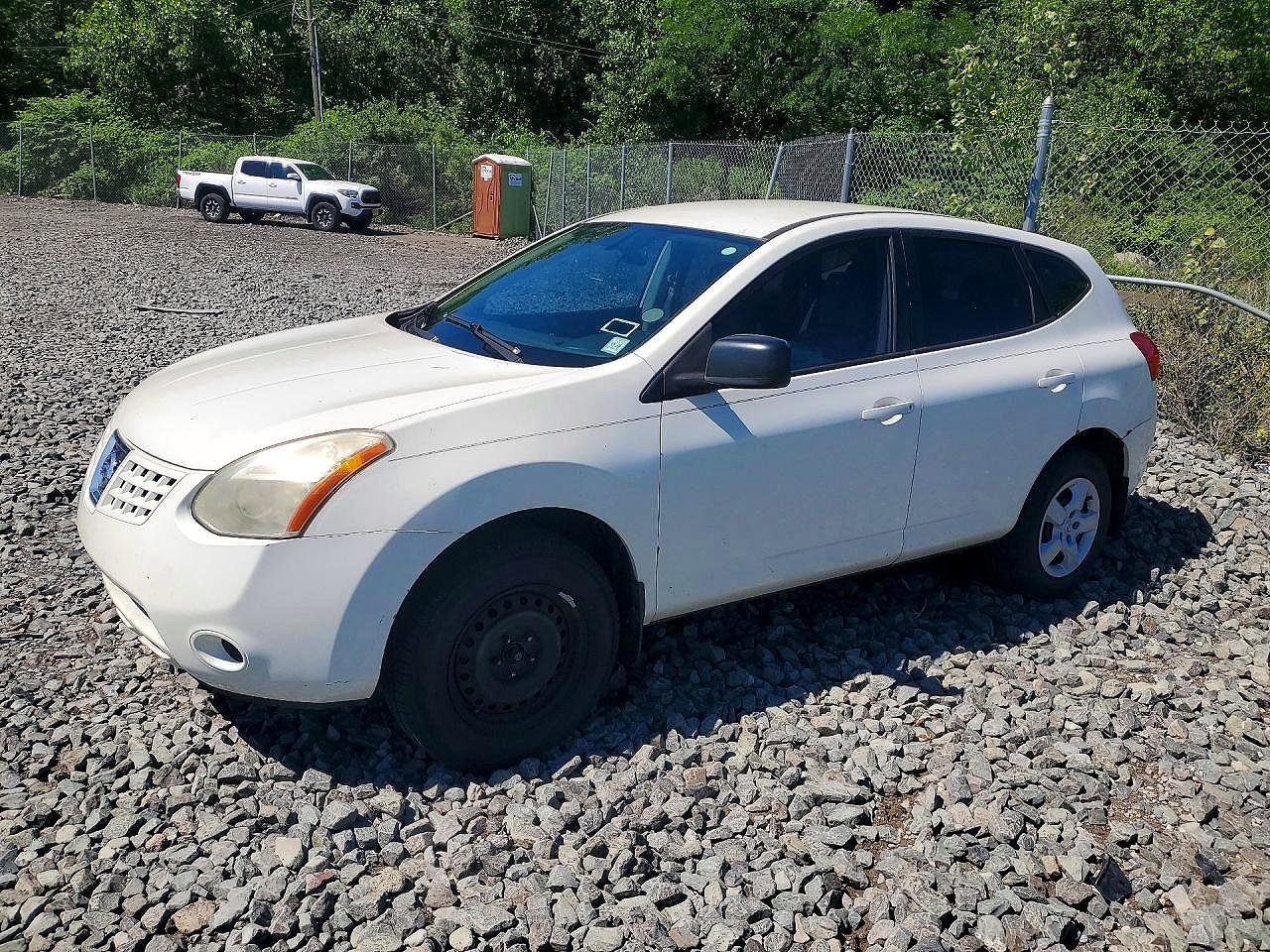 2009 Nissan Rogue S White vin: JN8AS58VX9W180680
